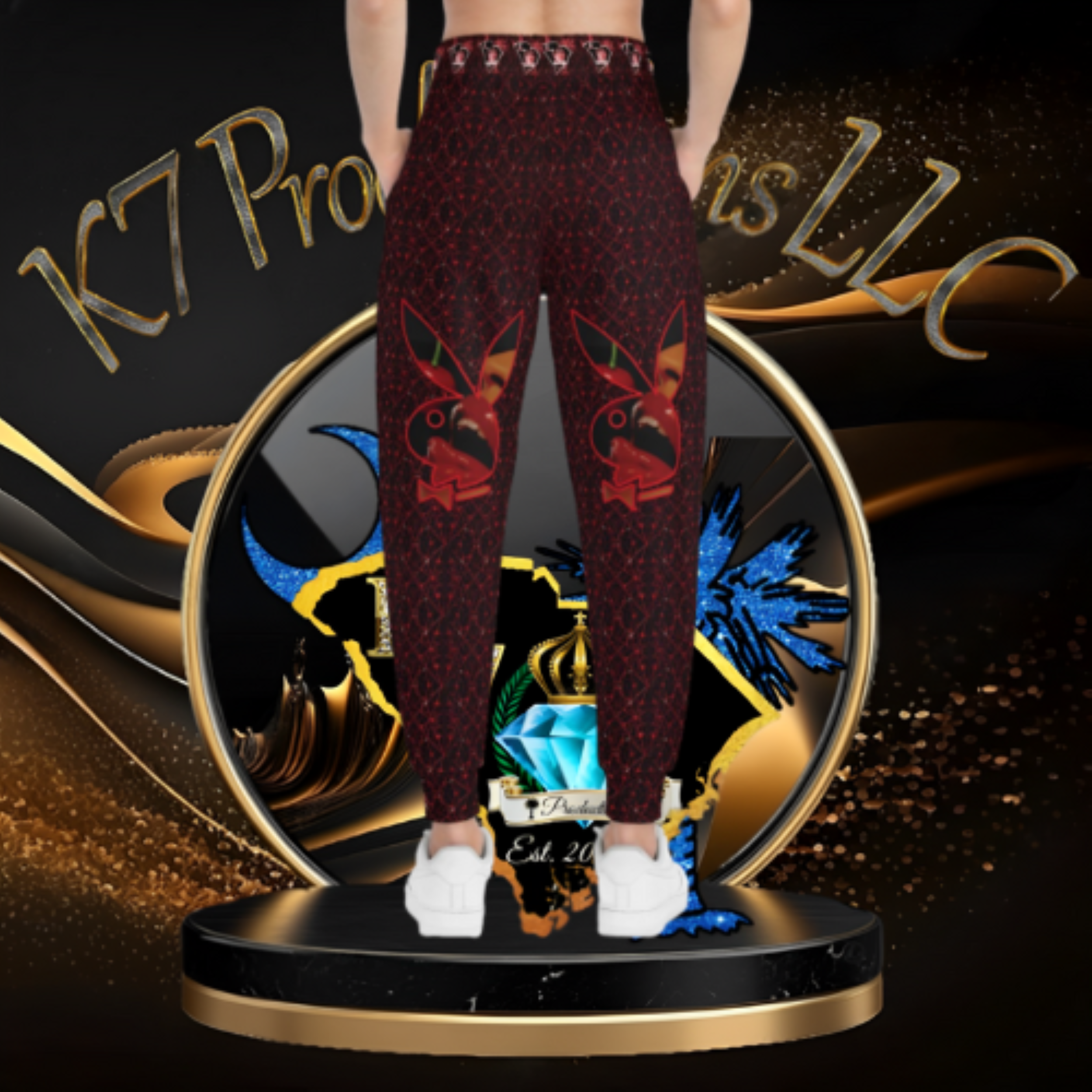 PlayBoy CobWeb Joggers product thumbnail image PlayBoy CobWeb Joggers product thumbnail image