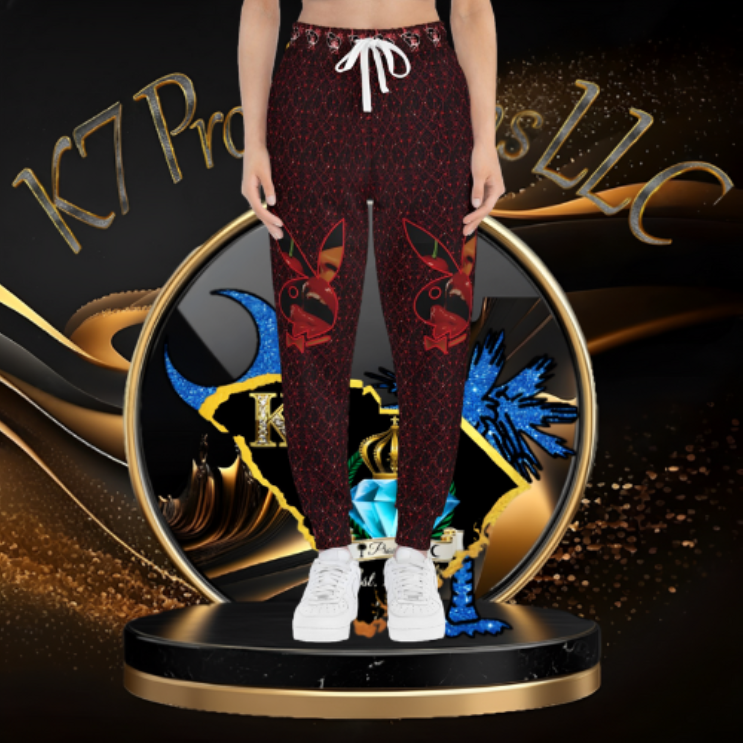 PlayBoy CobWeb Joggers product thumbnail image PlayBoy CobWeb Joggers product thumbnail image