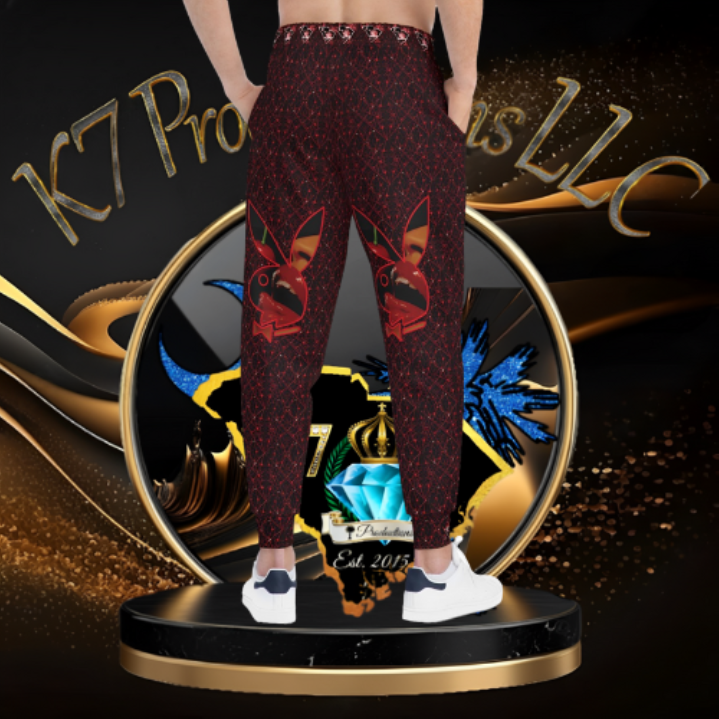 PlayBoy CobWeb Joggers product thumbnail image PlayBoy CobWeb Joggers product thumbnail image