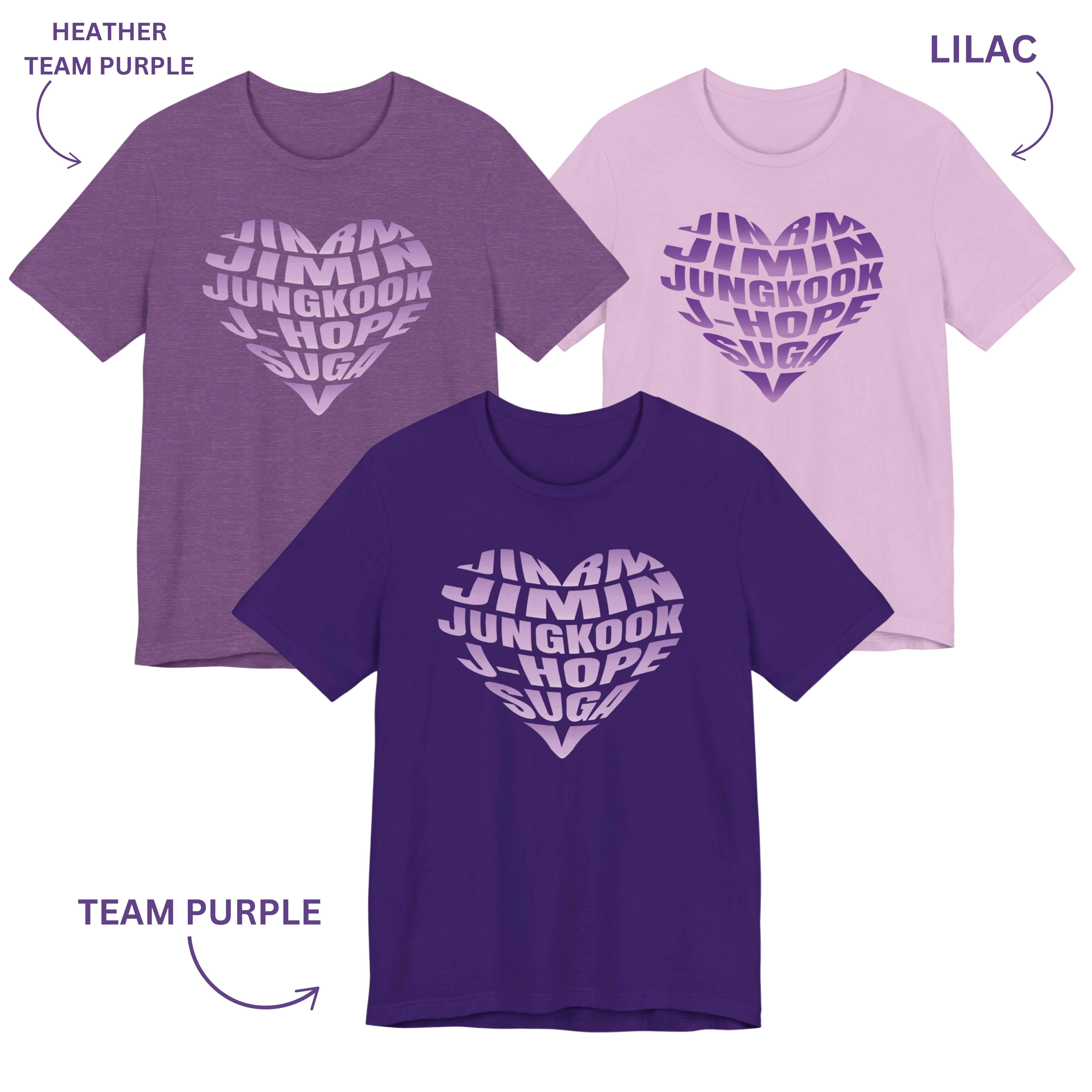 OT7 Purple T-shirt, Designed by Army for Army product thumbnail image OT7 Purple T-shirt, Designed by Army for Army product thumbnail image