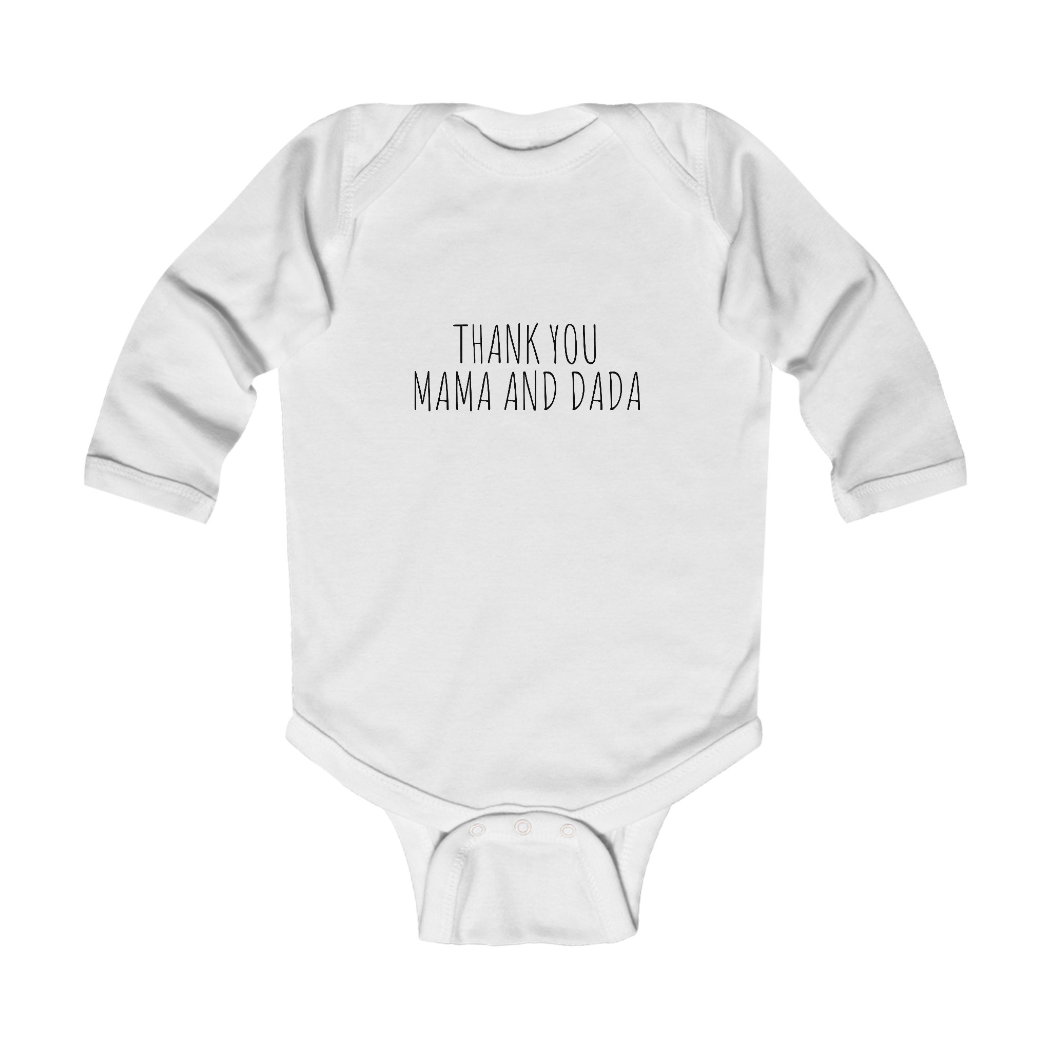 thank you mama and dada long-sleeve bodysuit (amatic) thank you mama and dada long-sleeve bodysuit (amatic)