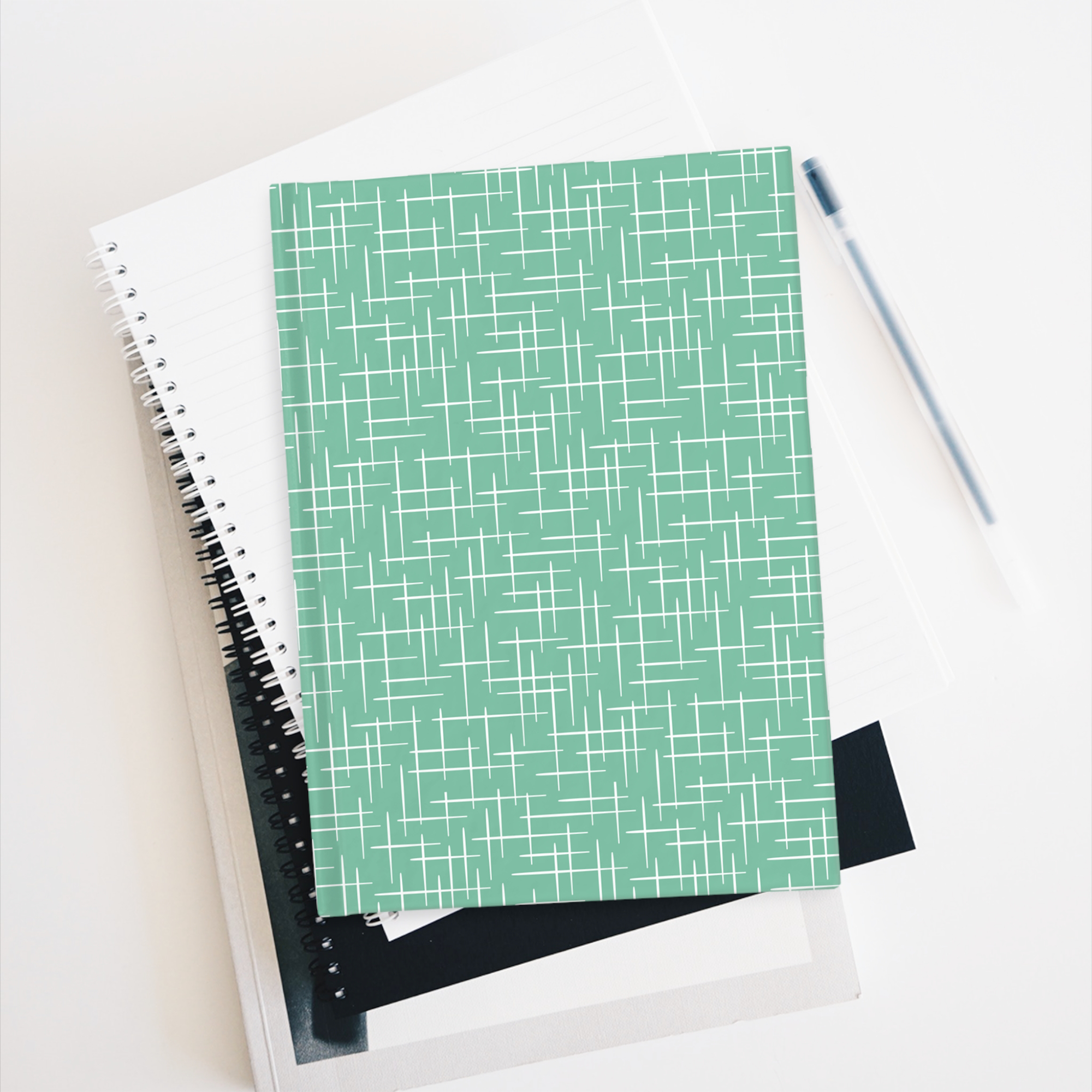 Retro Hashtag Journal in Peacock product thumbnail image
