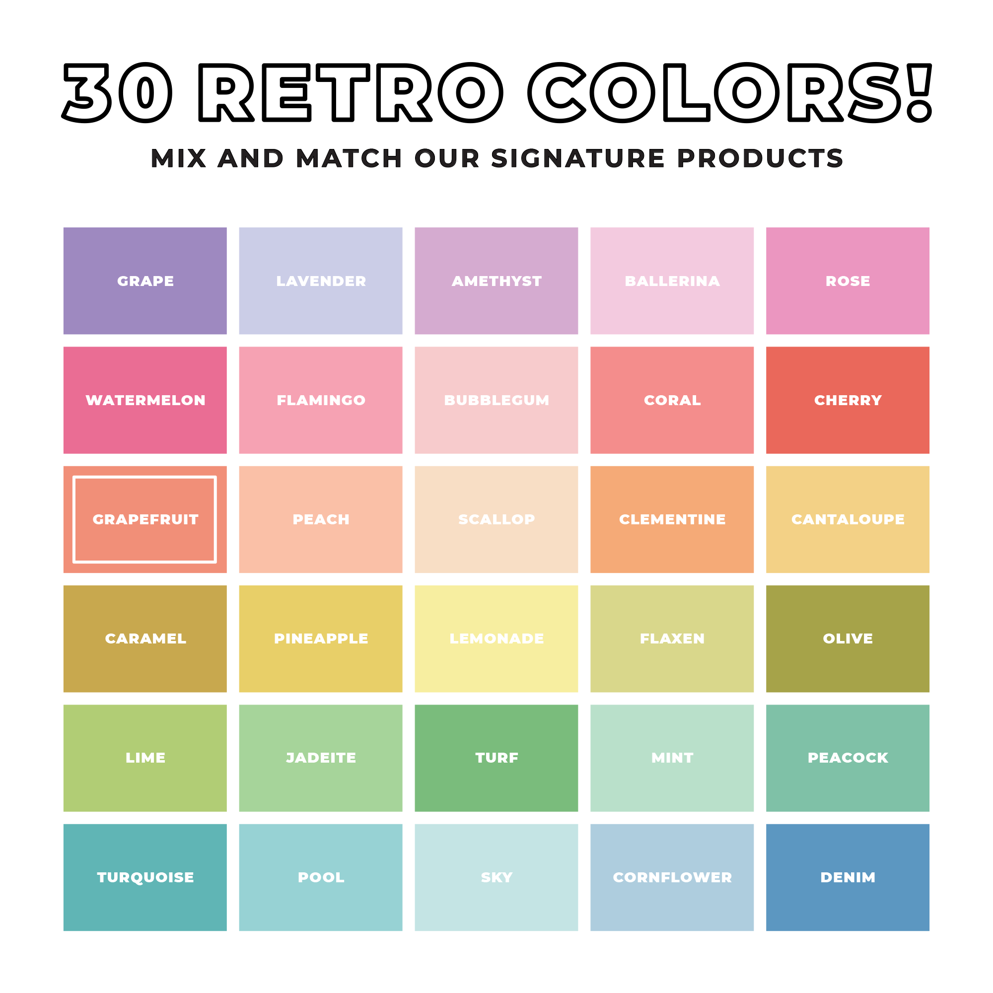 Retro Hashtag Journal in Grapefruit product thumbnail image