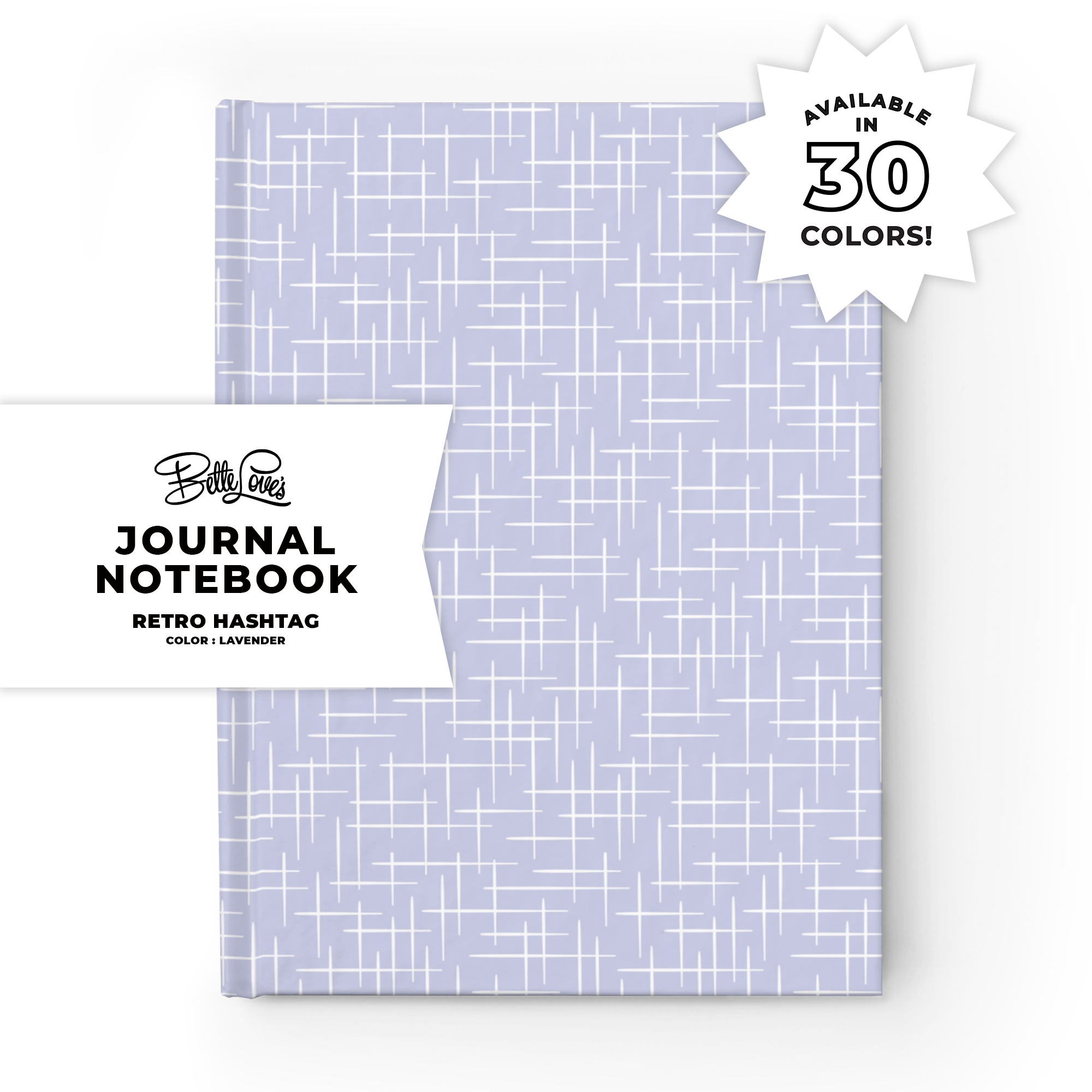 Retro Hashtag in Lavender Retro Hashtag in Lavender