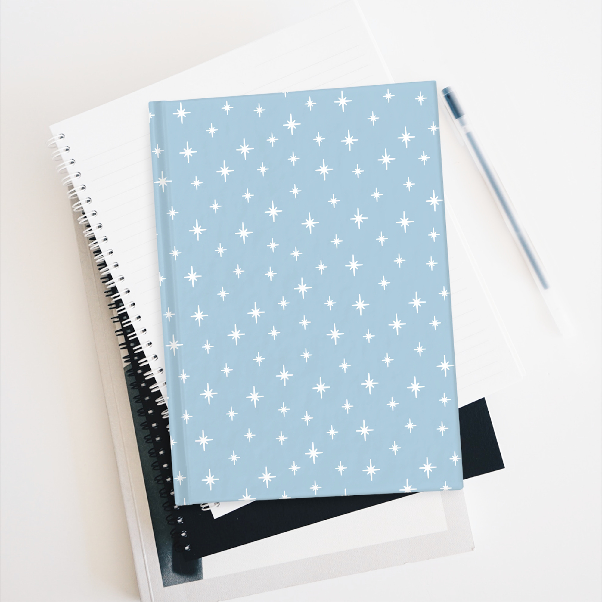 Retro Stardust Journal in Cornflower product thumbnail image Retro Stardust Journal in Cornflower product thumbnail image