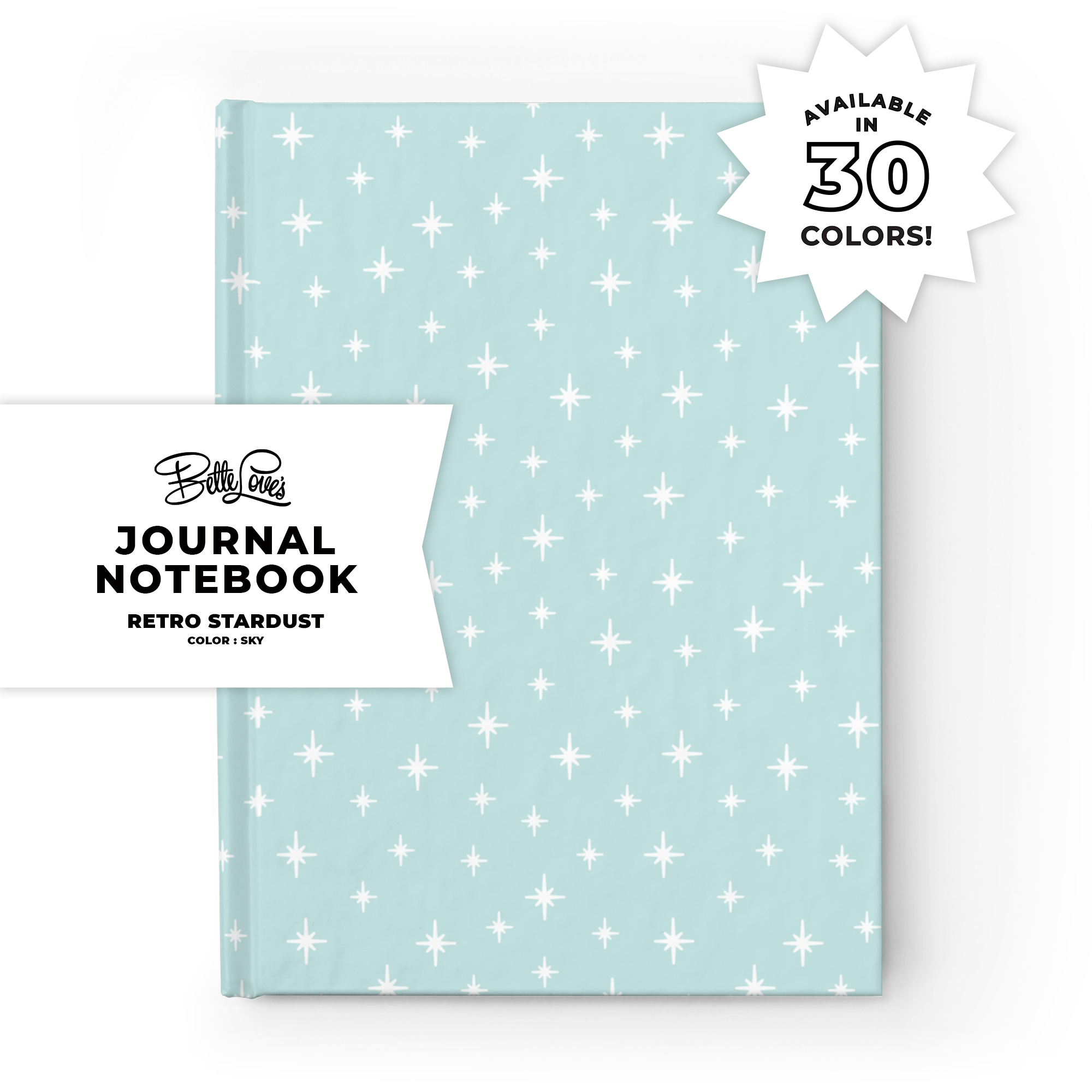 Retro Stardust Journal in Sky