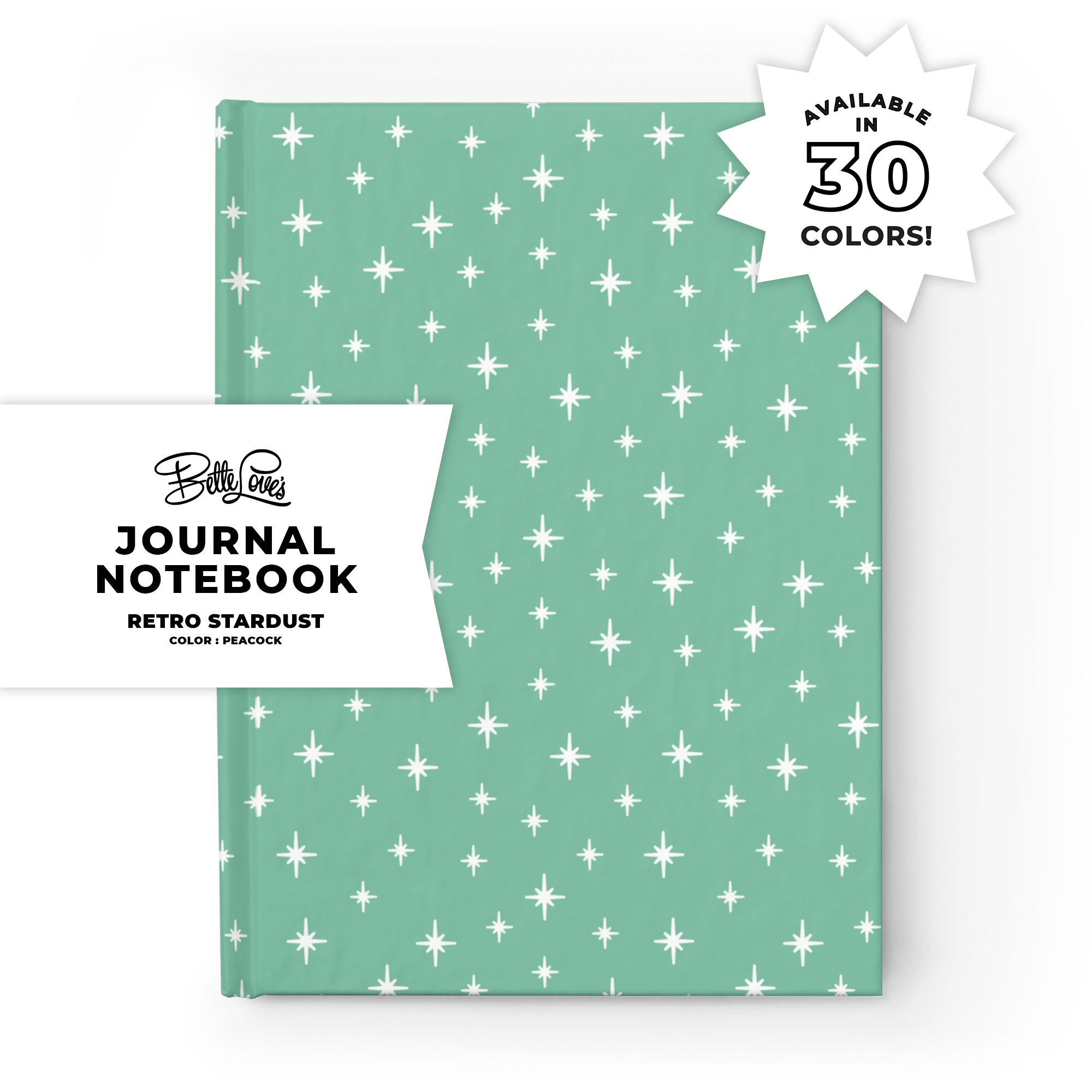 Retro Stardust Journal in Peacock product thumbnail image Retro Stardust Journal in Peacock product thumbnail image