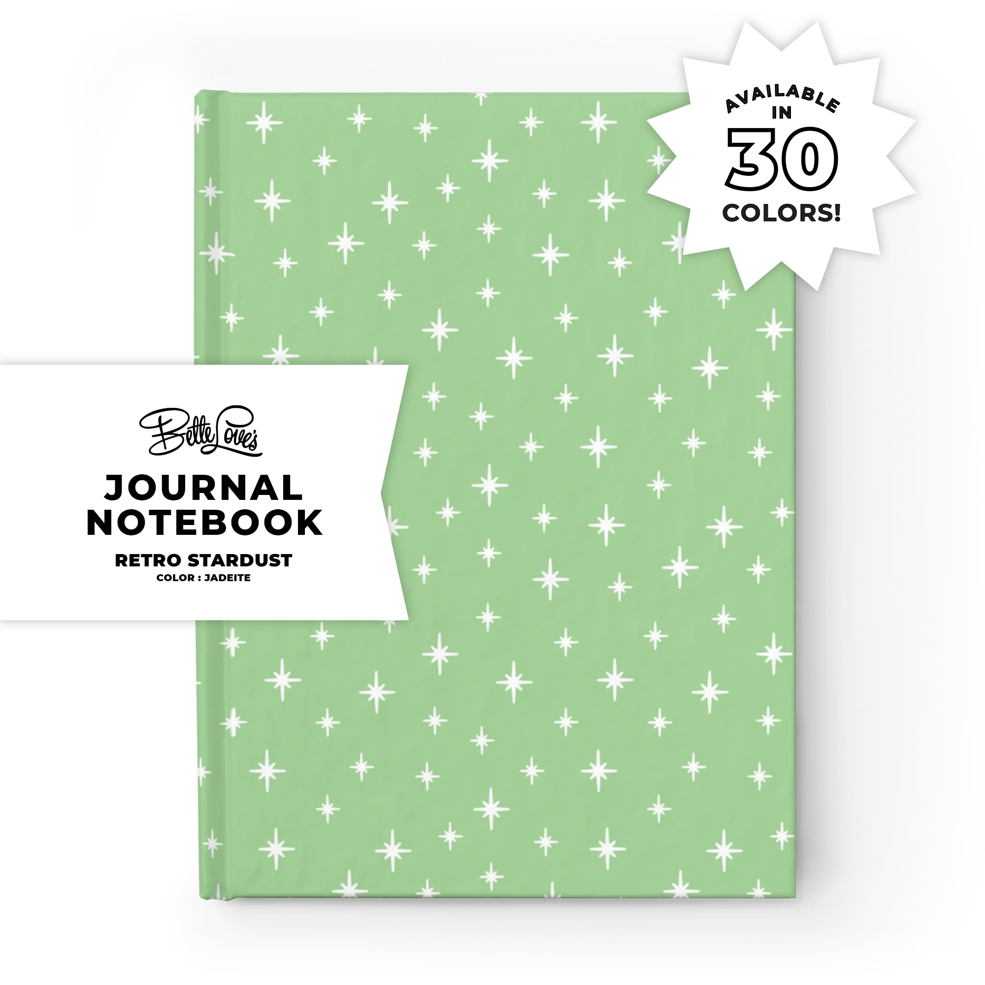 Retro Stardust Journal in Jadeite product thumbnail image Retro Stardust Journal in Jadeite product thumbnail image