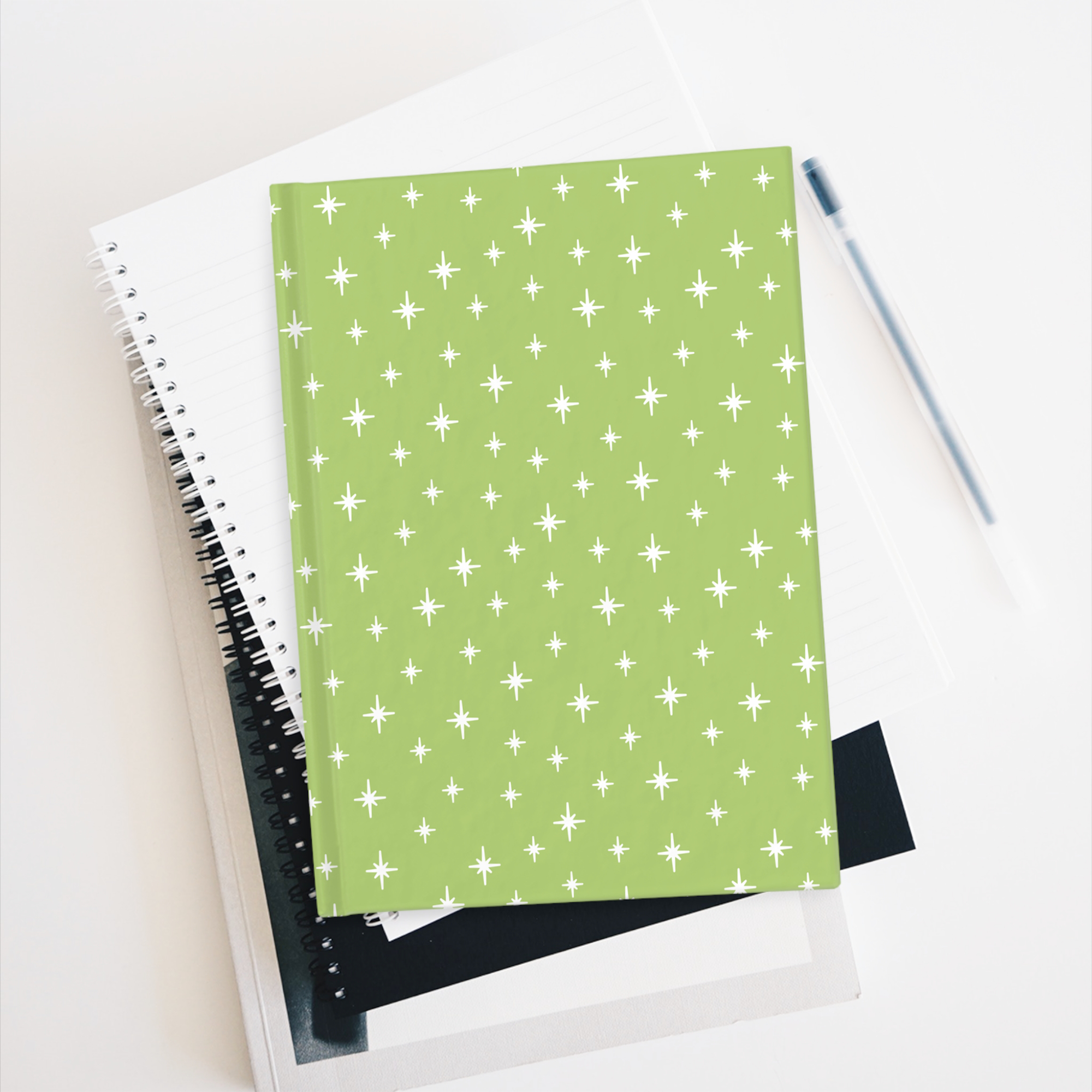 Retro Stardust Journal in Lime product thumbnail image Retro Stardust Journal in Lime product thumbnail image