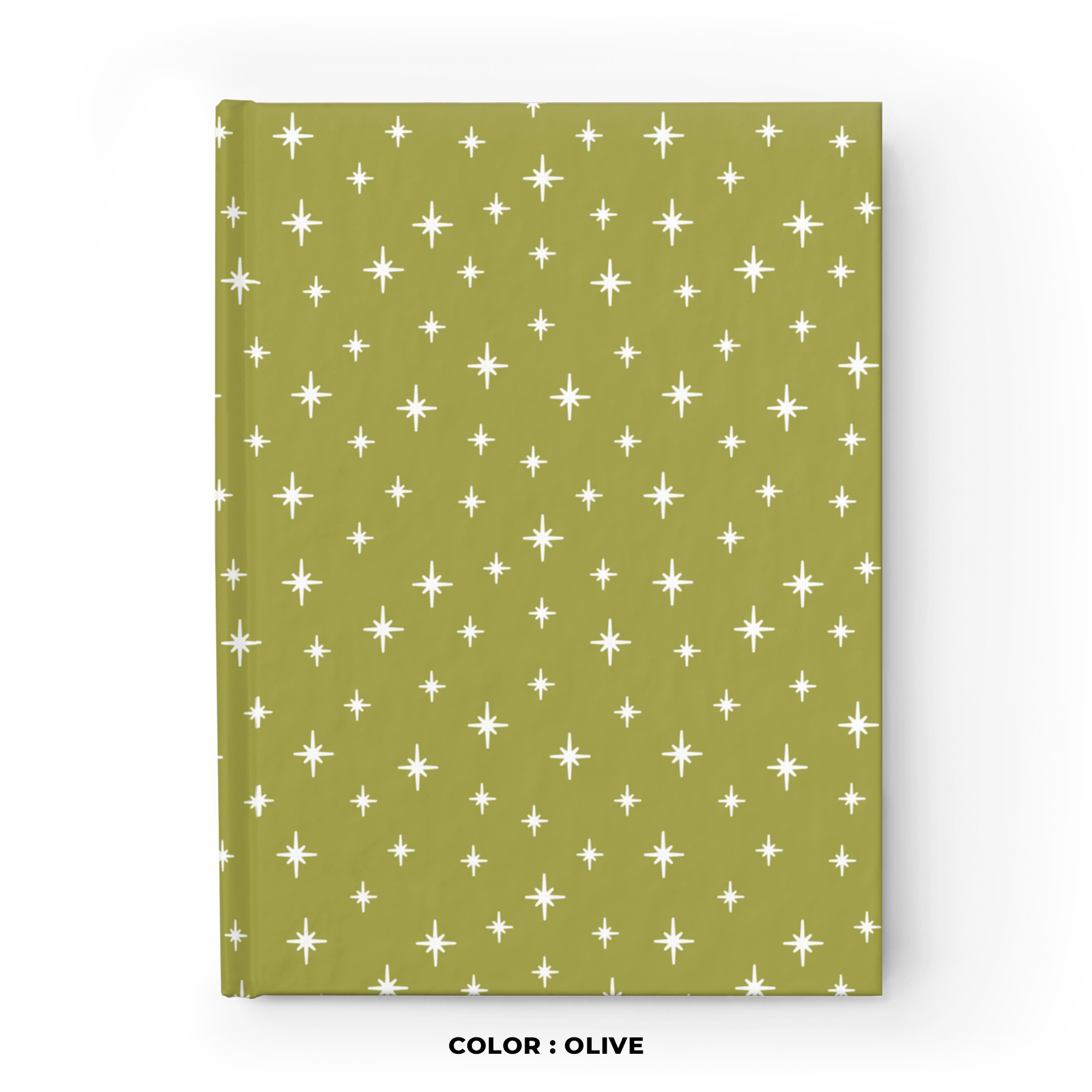 Retro Stardust Journal in Olive product thumbnail image