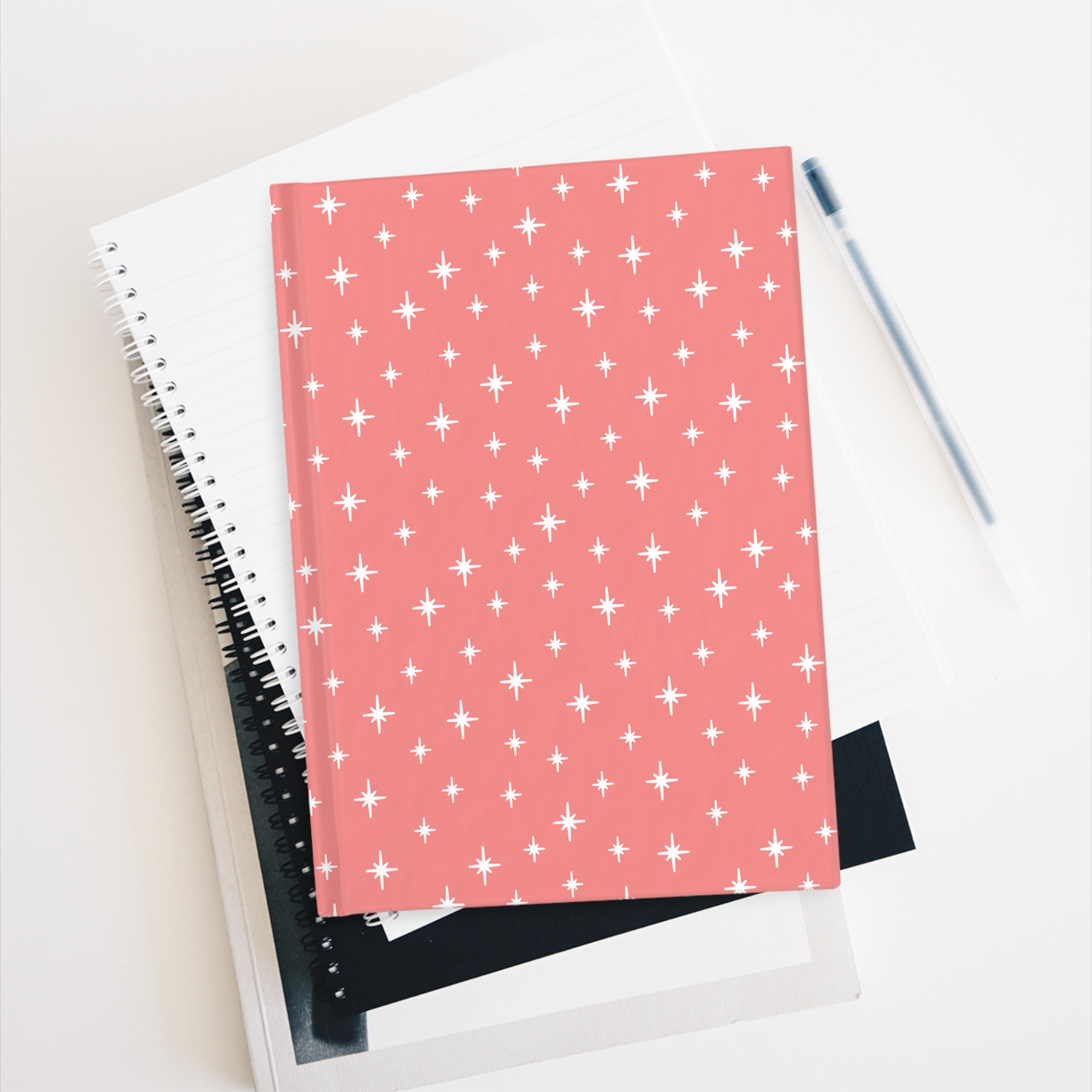 Retro Stardust Journal in Coral product thumbnail image Retro Stardust Journal in Coral product thumbnail image