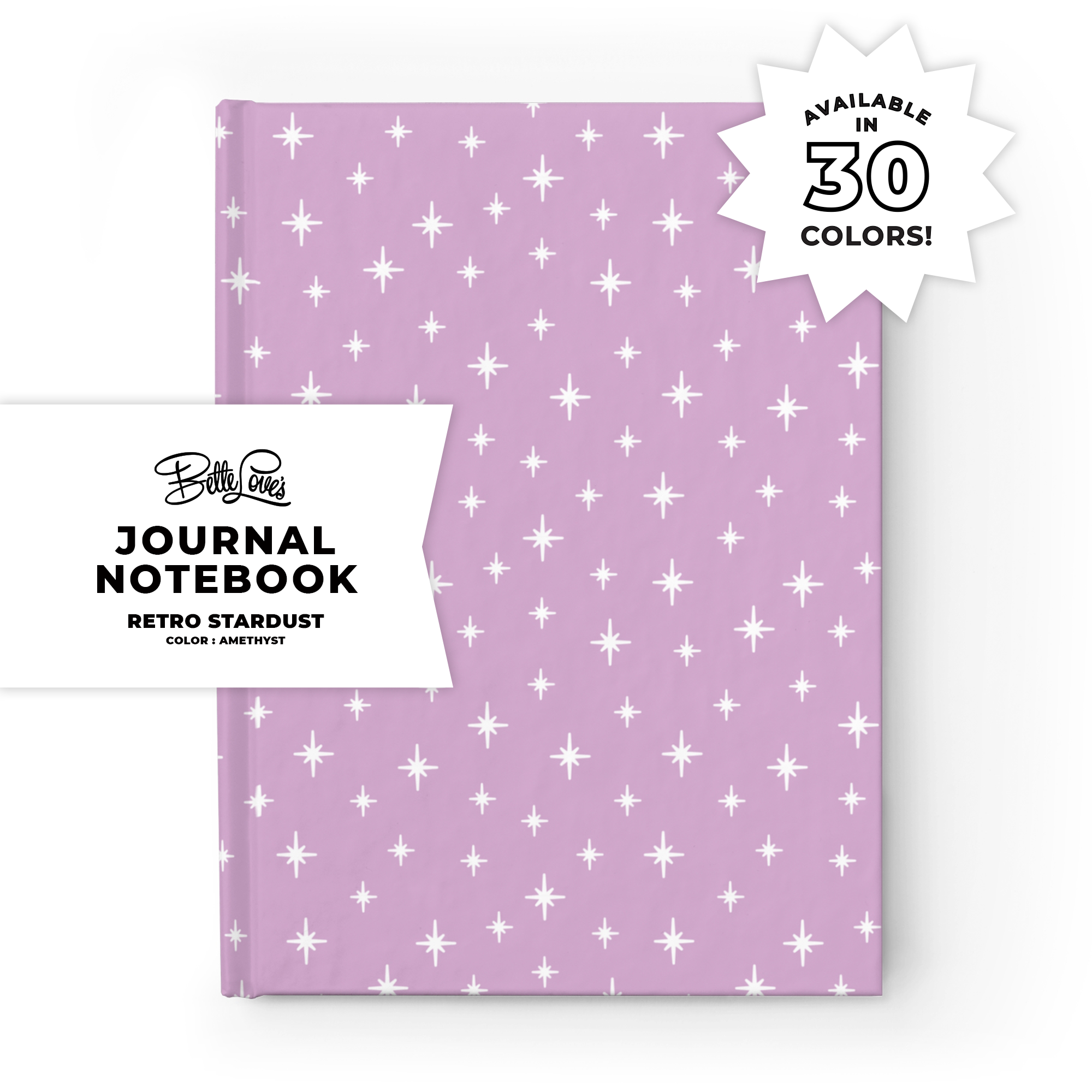 Retro Stardust Journal in Amethyst product thumbnail image Retro Stardust Journal in Amethyst product thumbnail image