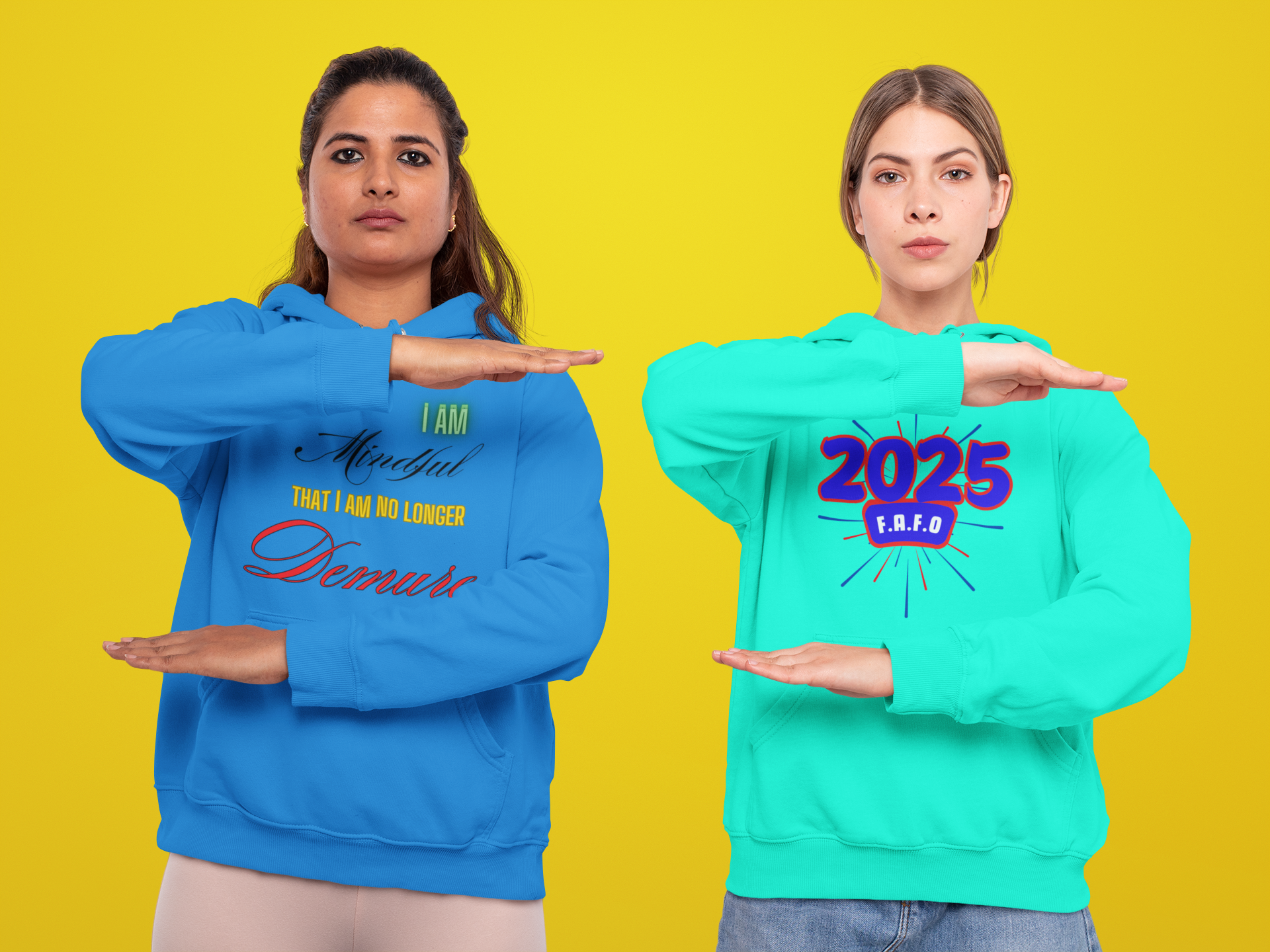 Mindful and Demure Unisex Heavy Blend™ Hooded Sweatshirt product thumbnail image