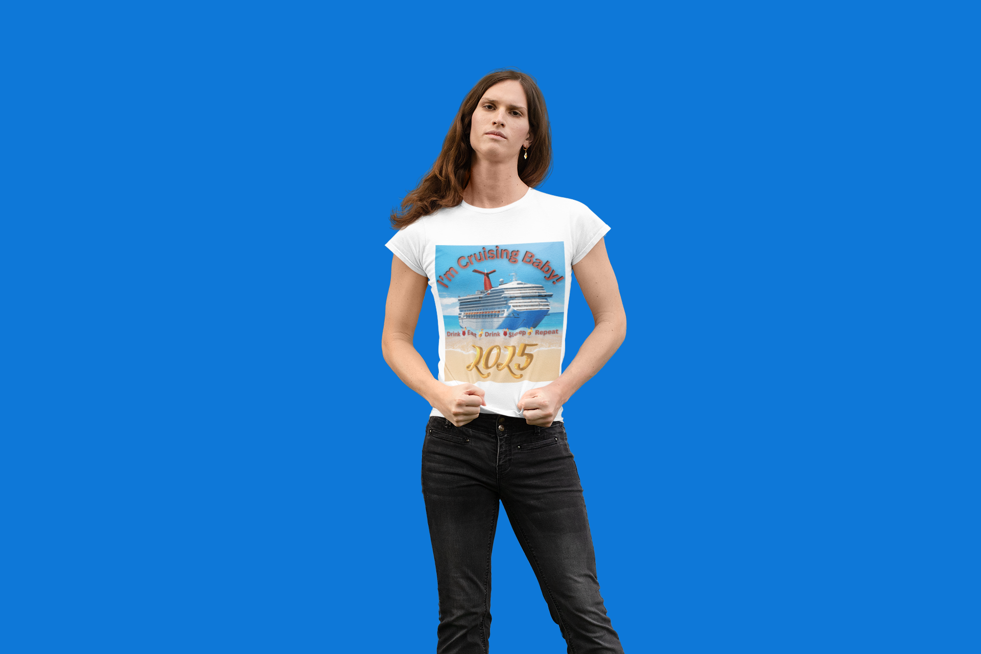 "I'm Cruising 2025" Unisex Heavy Cotton Tee product thumbnail image