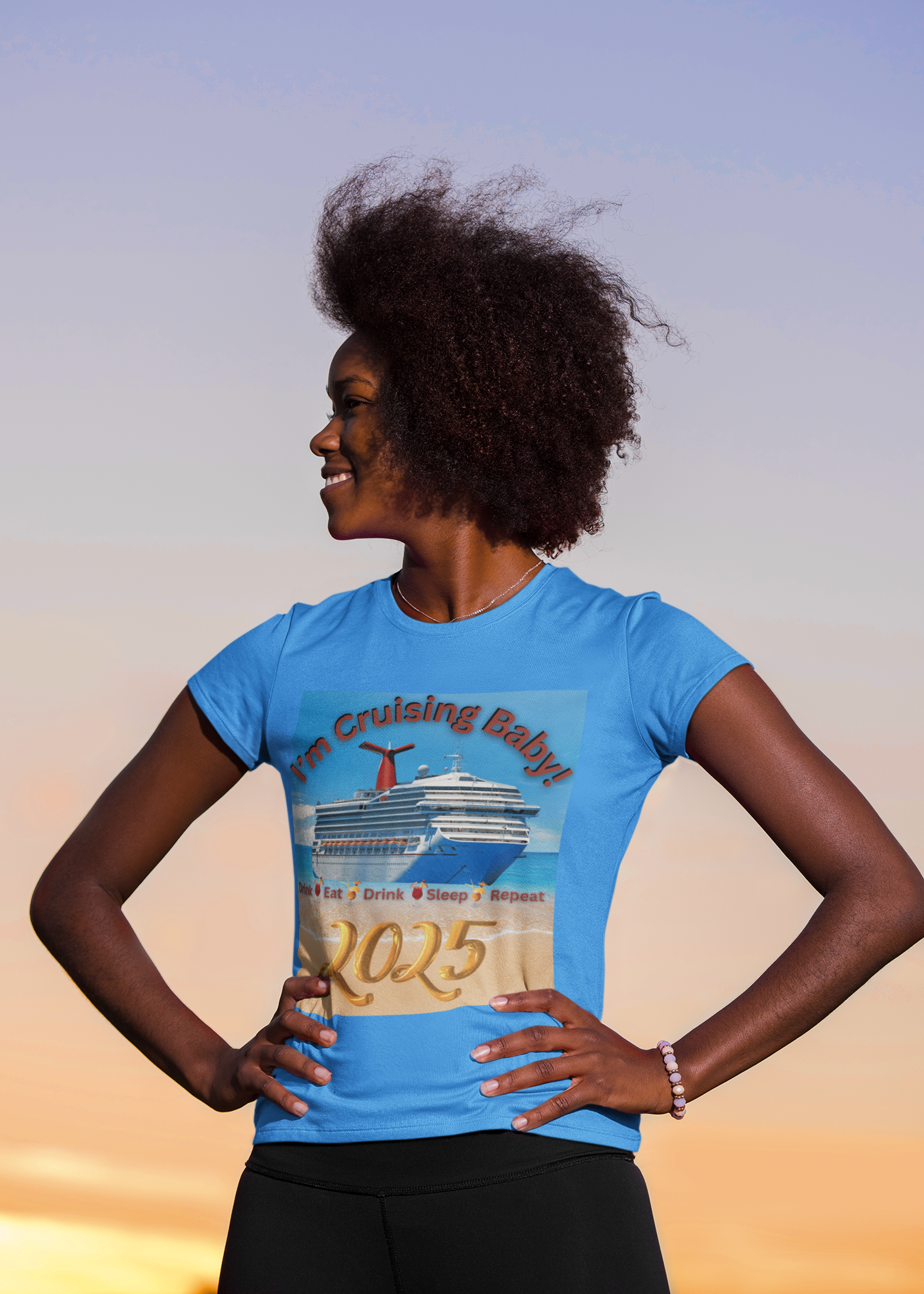 "I'm Cruising 2025" Unisex Heavy Cotton Tee product thumbnail image