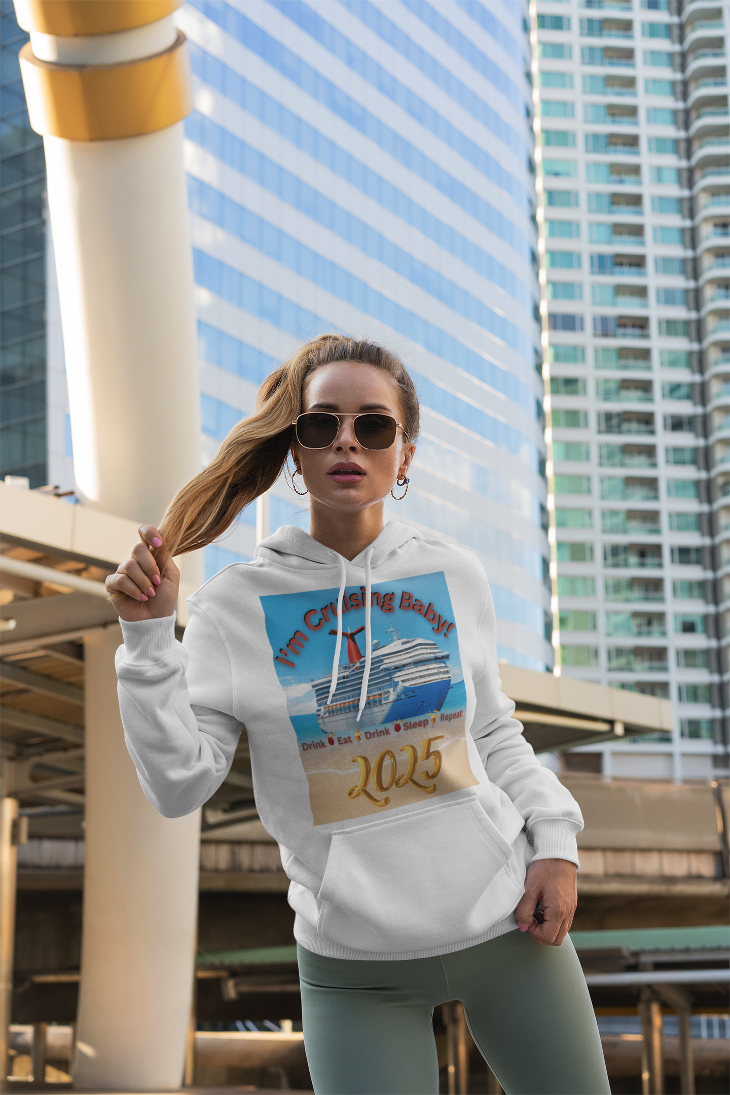 "I'm Cruising Baby 2025" Champion Hoodie product thumbnail image