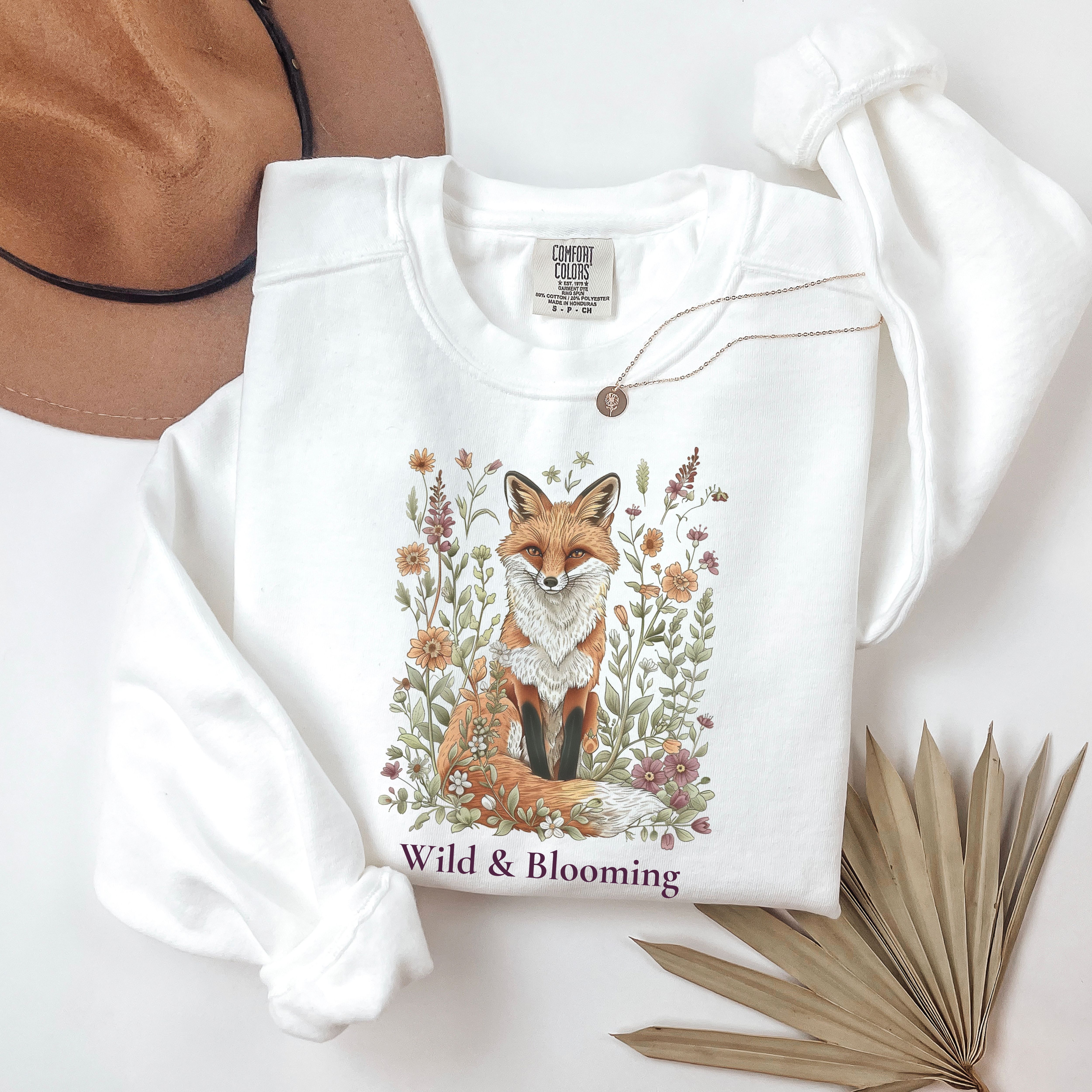 Floral Fox Sweatshirt product thumbnail image Floral Fox Sweatshirt product thumbnail image