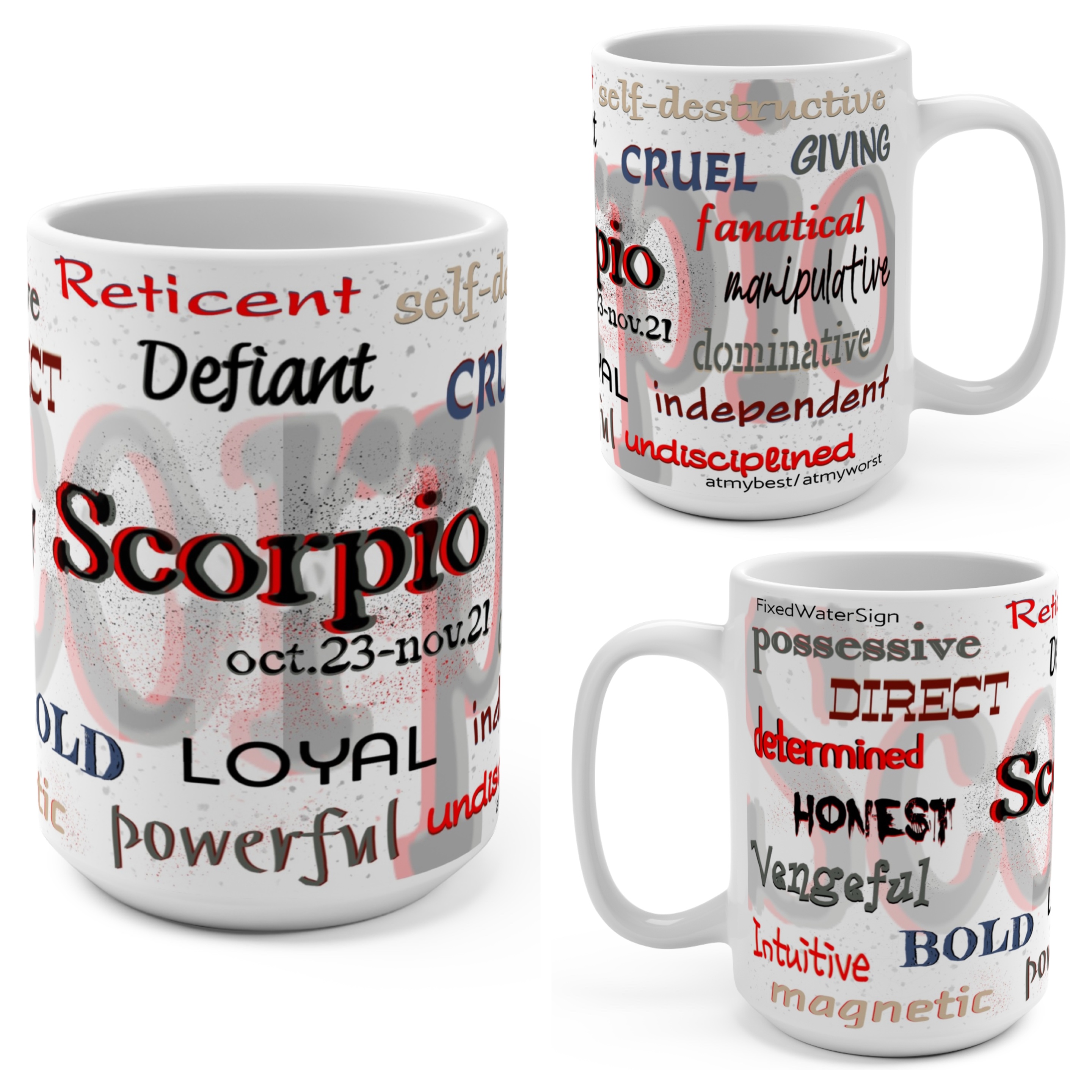 Scorpio Designed Ceramic Mug 15oz Scorpio Designed Ceramic Mug 15oz