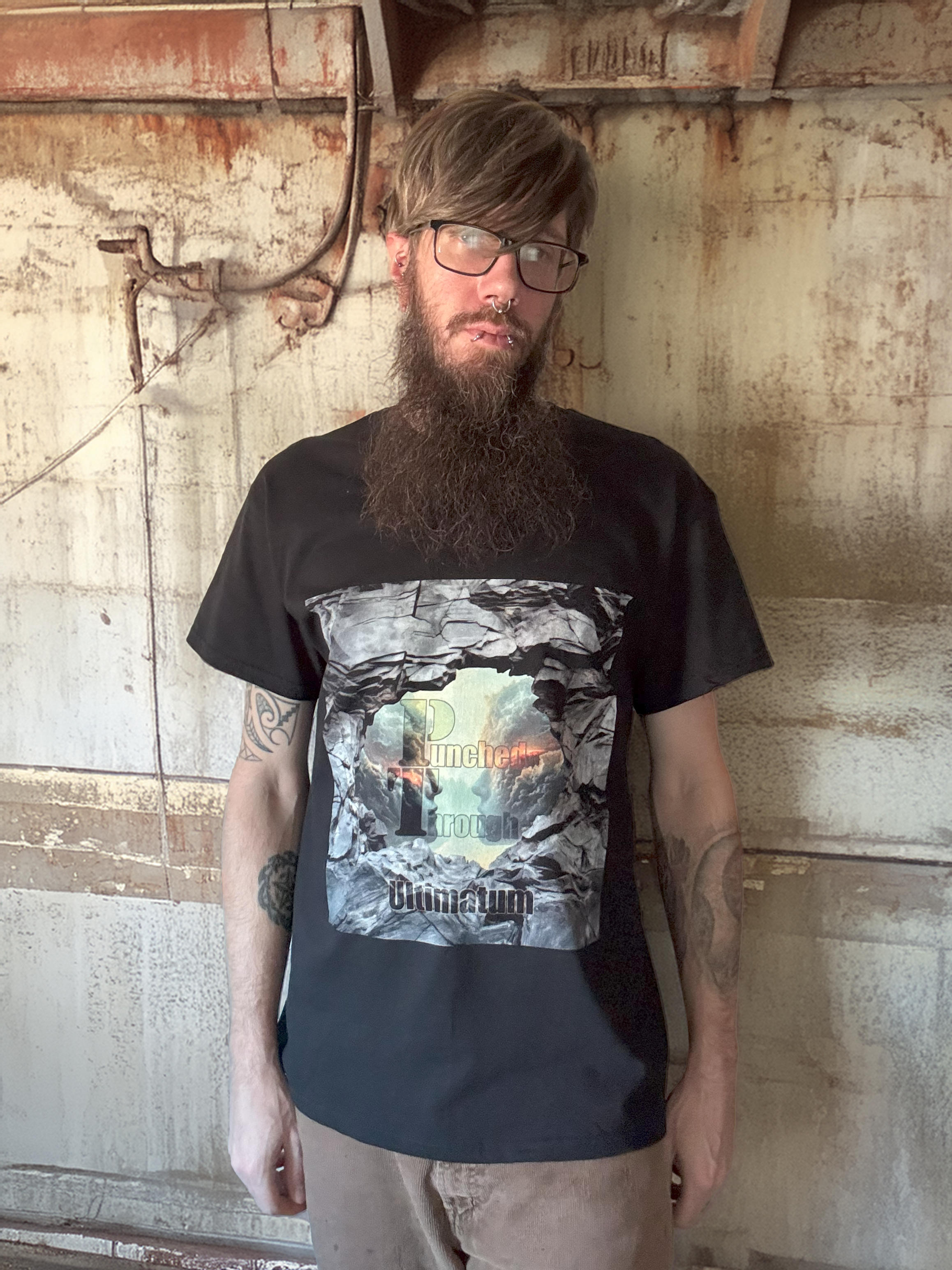 Punched Through - Ultimatum - Unisex Heavy Cotton Tee product thumbnail image Punched Through - Ultimatum - Unisex Heavy Cotton Tee product thumbnail image