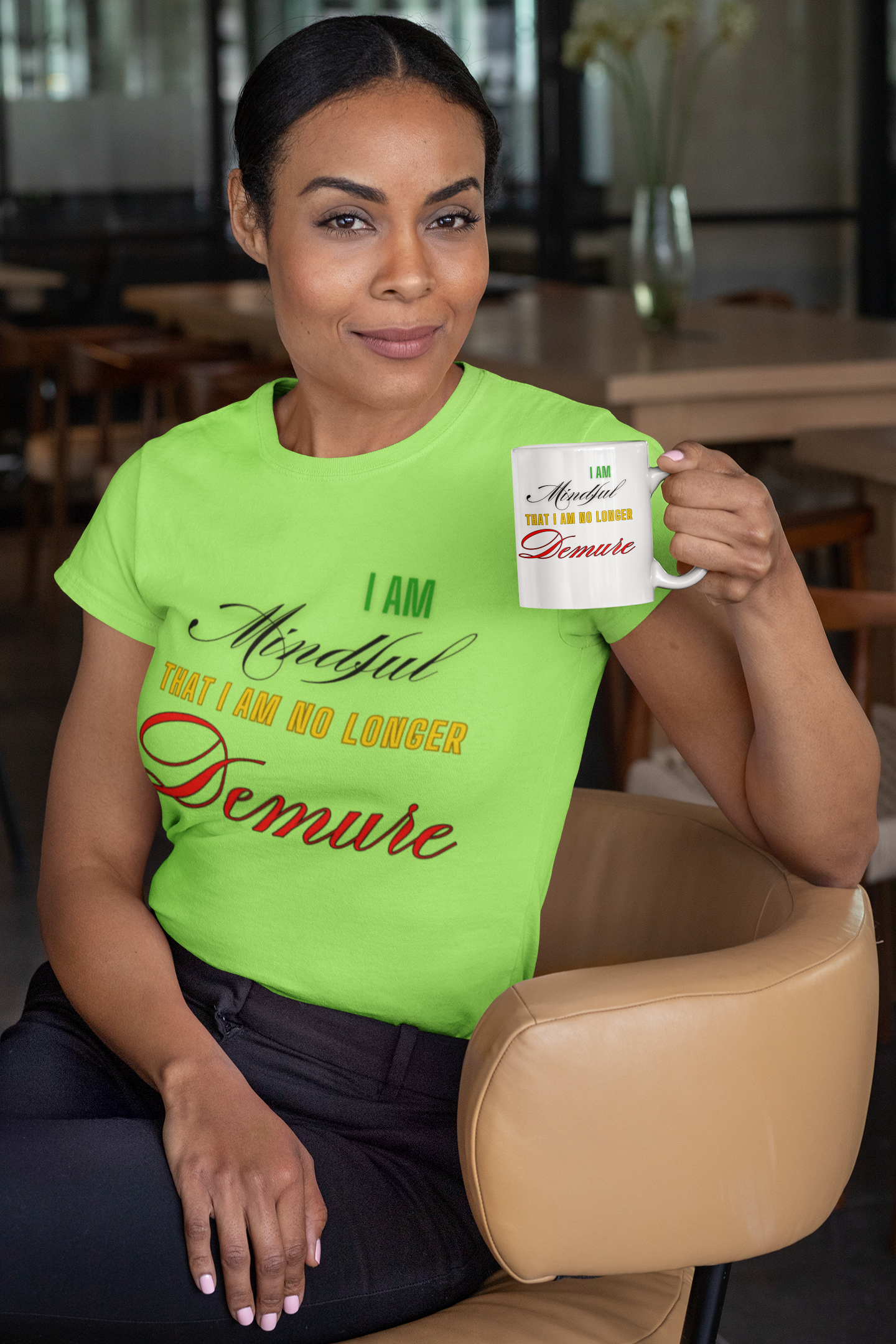 Mindful &amp; Demure Unisex Heavy Cotton Tee product thumbnail image