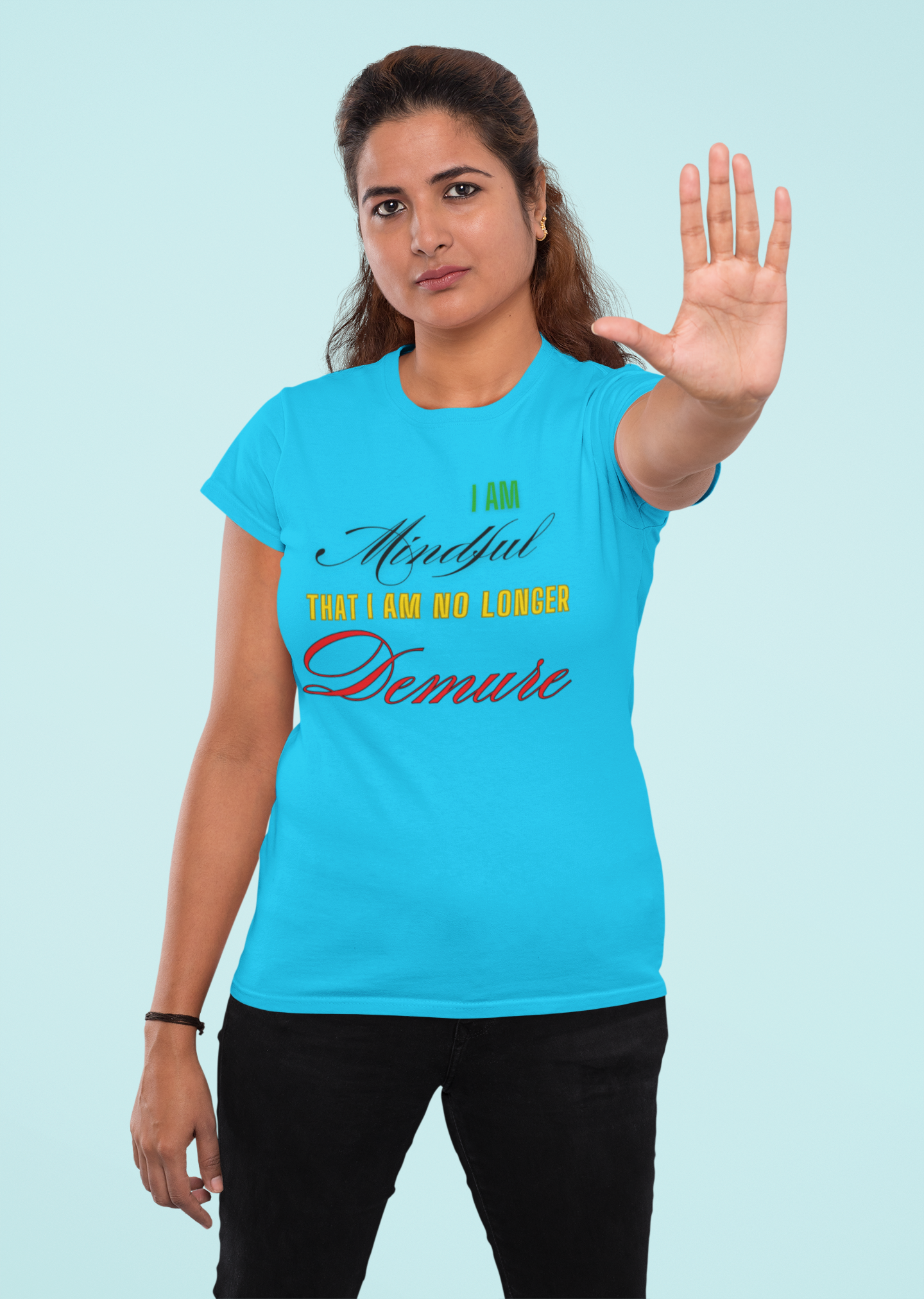 Mindful &amp; Demure Unisex Heavy Cotton Tee product thumbnail image