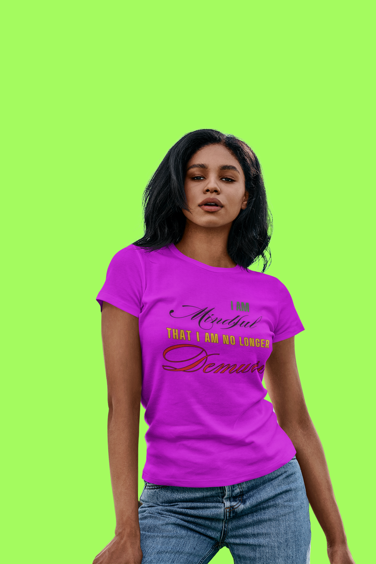 Mindful &amp; Demure Unisex Heavy Cotton Tee product thumbnail image
