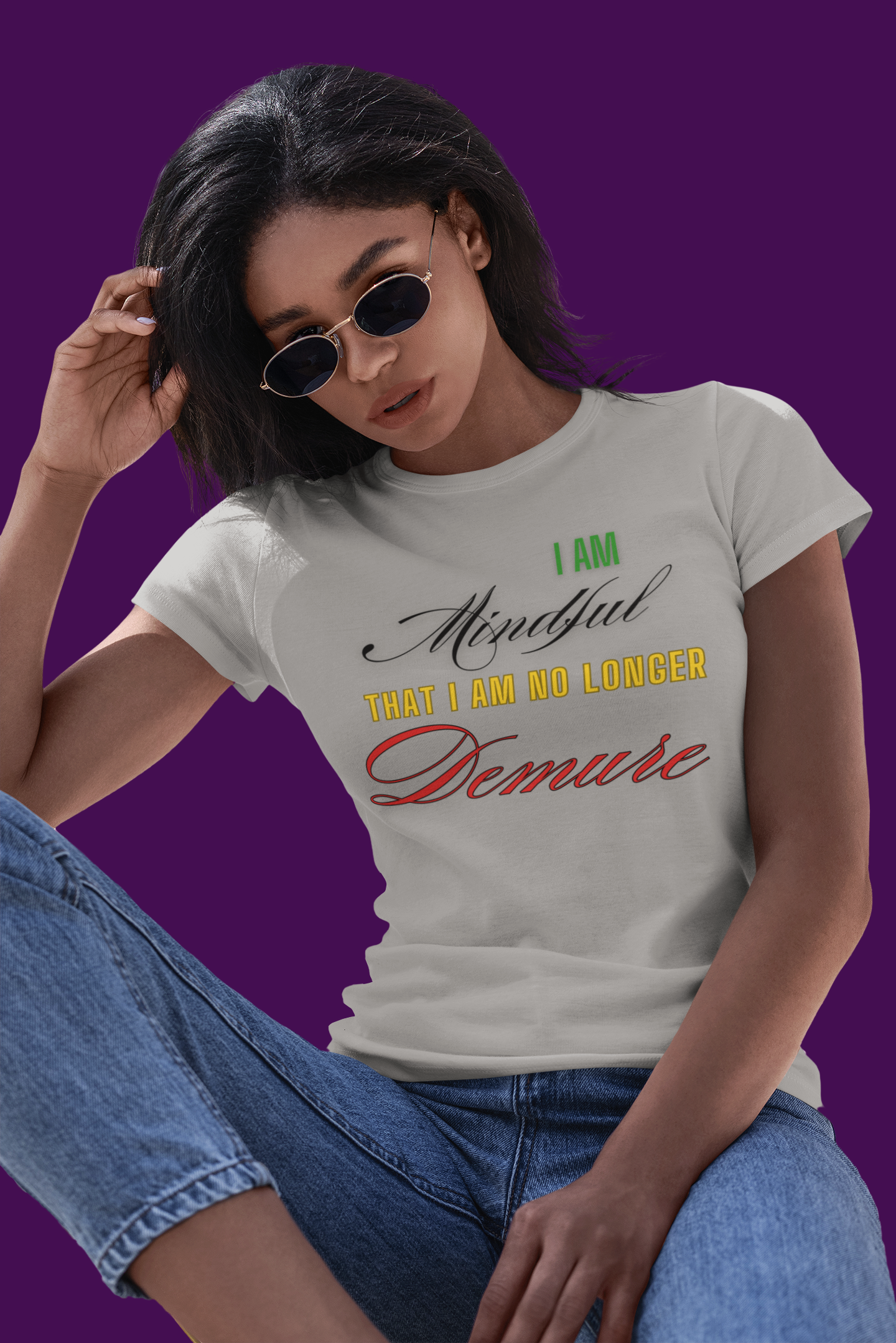 Mindful &amp; Demure Unisex Heavy Cotton Tee