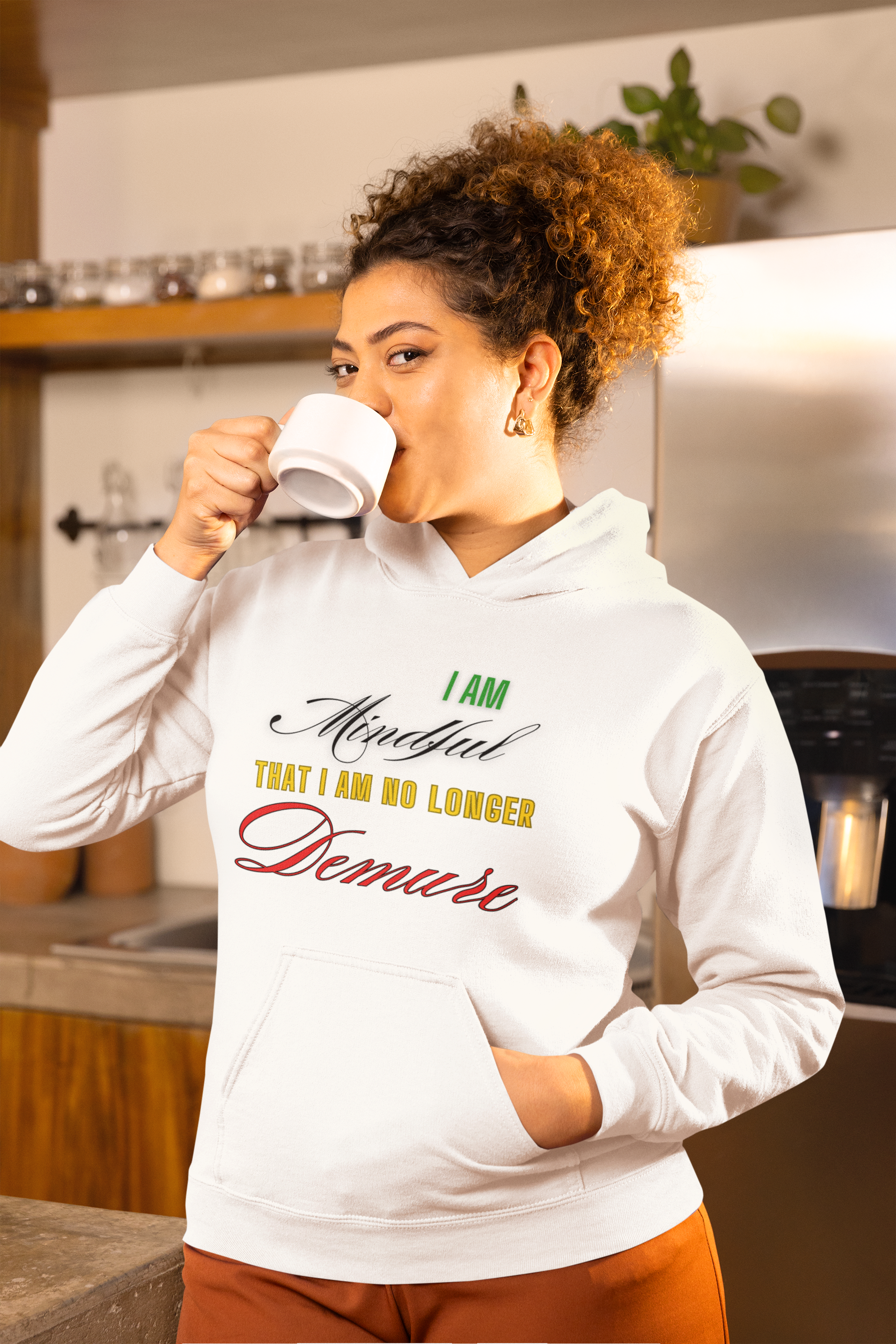 Mindful and Demure Unisex Heavy Blend™ Hooded Sweatshirt product thumbnail image