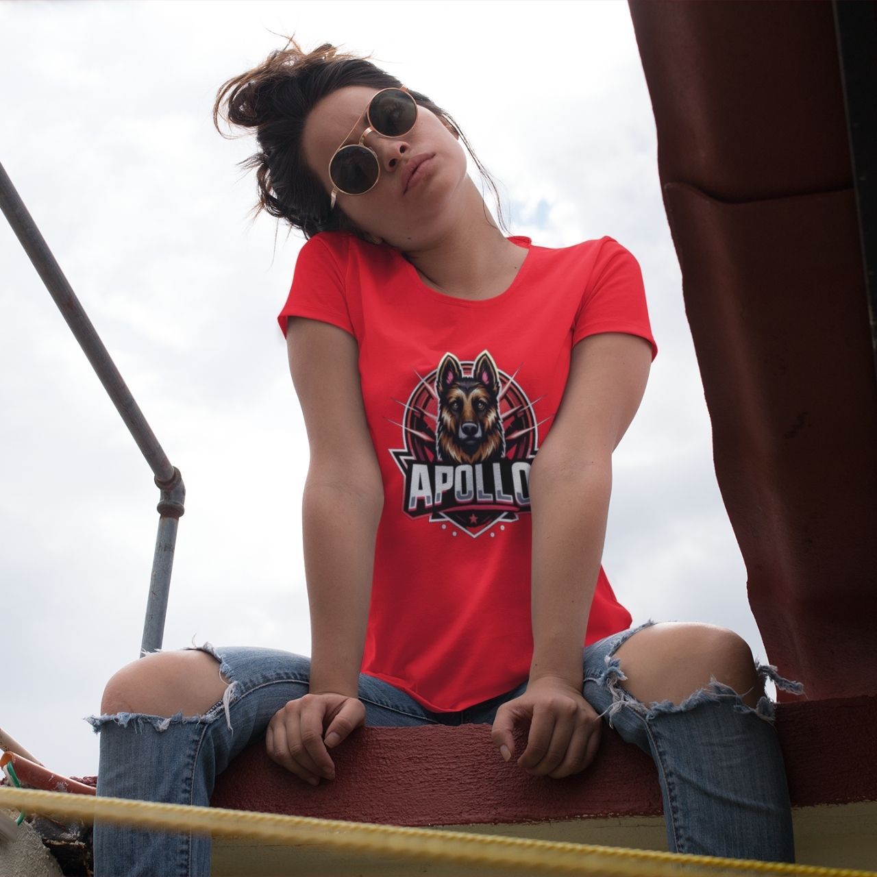 Unisex Softstyle T-Shirt New "Apollo Logo" casual T-shirt, for men and women product thumbnail image Unisex Softstyle T-Shirt New "Apollo Logo" casual T-shirt, for men and women product thumbnail image