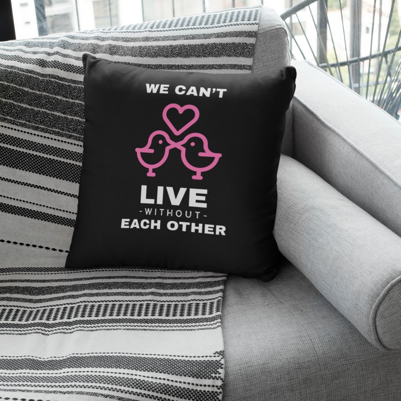 Spun Polyester Square Pillow true love product thumbnail image Spun Polyester Square Pillow true love product thumbnail image