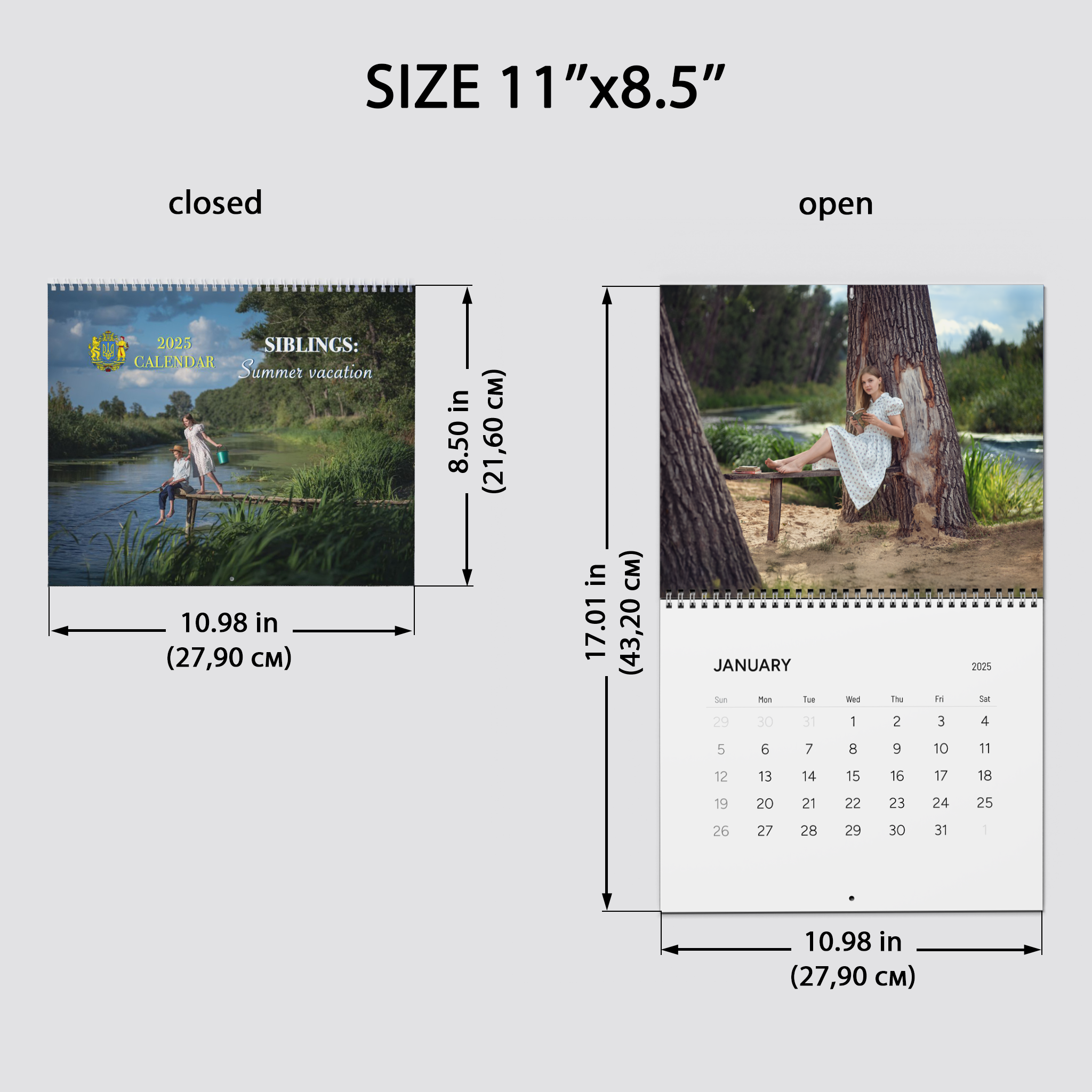 2025 Wall Calendar Siblings: Summer Vacation | Heartwarming Photo Story | | Family Photography Art | Cozy Gift for Home Décor Lovers product thumbnail image 2025 Wall Calendar Siblings: Summer Vacation | Heartwarming Photo Story | | Family Photography Art | Cozy Gift for Home Décor Lovers product thumbnail image