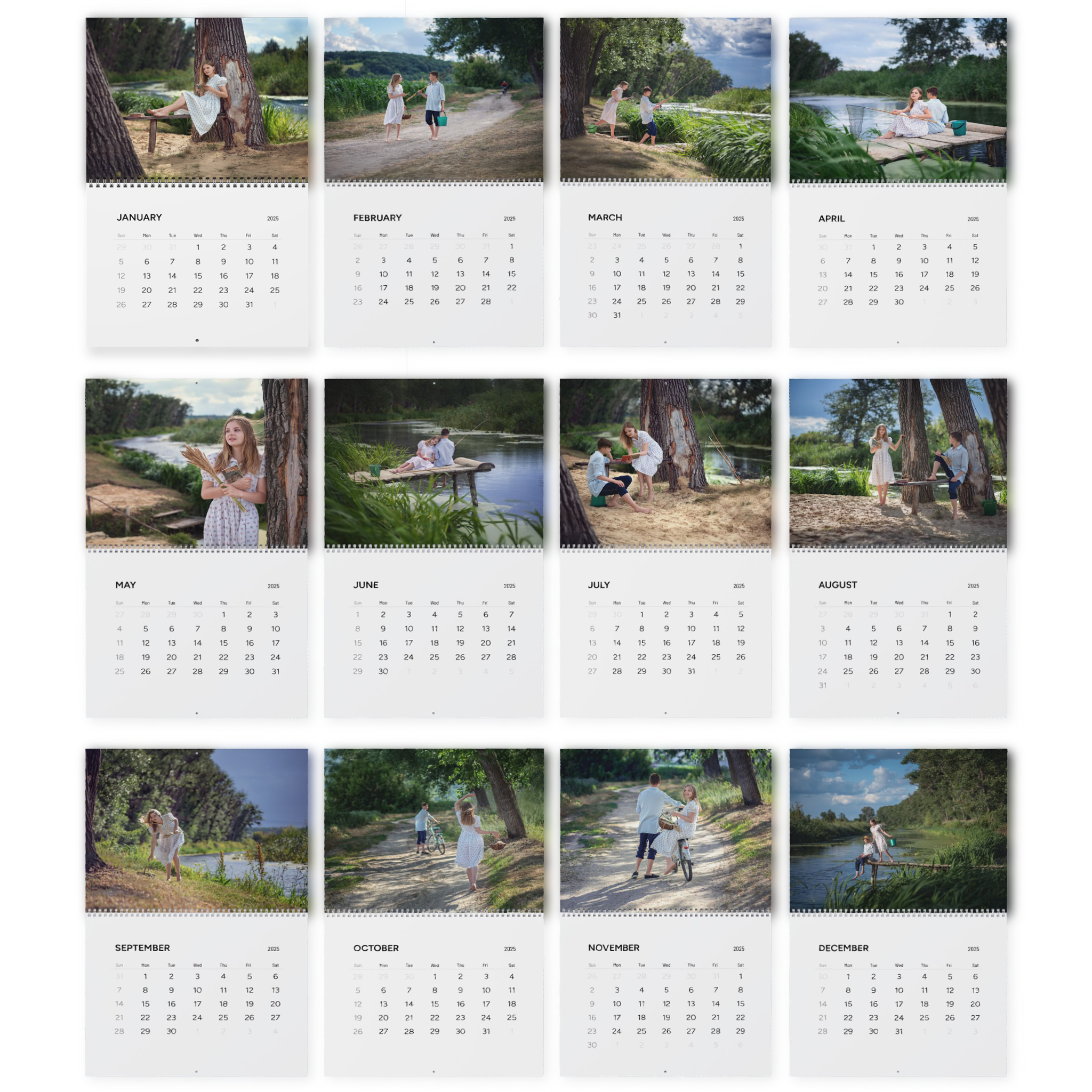 2025 Wall Calendar Siblings: Summer Vacation | Heartwarming Photo Story | | Family Photography Art | Cozy Gift for Home Décor Lovers product thumbnail image 2025 Wall Calendar Siblings: Summer Vacation | Heartwarming Photo Story | | Family Photography Art | Cozy Gift for Home Décor Lovers product thumbnail image