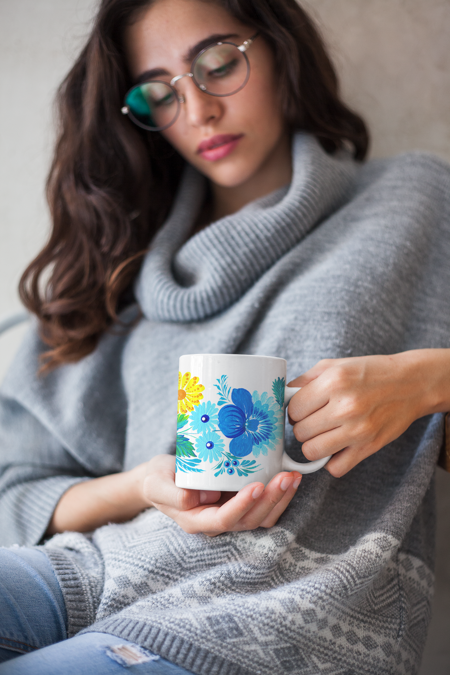 Enchanted Sea Bird Petrykivka Artwork White Ceramic Mug 11oz, Gift for Christmas and Art Lovers product thumbnail image Enchanted Sea Bird Petrykivka Artwork White Ceramic Mug 11oz, Gift for Christmas and Art Lovers product thumbnail image