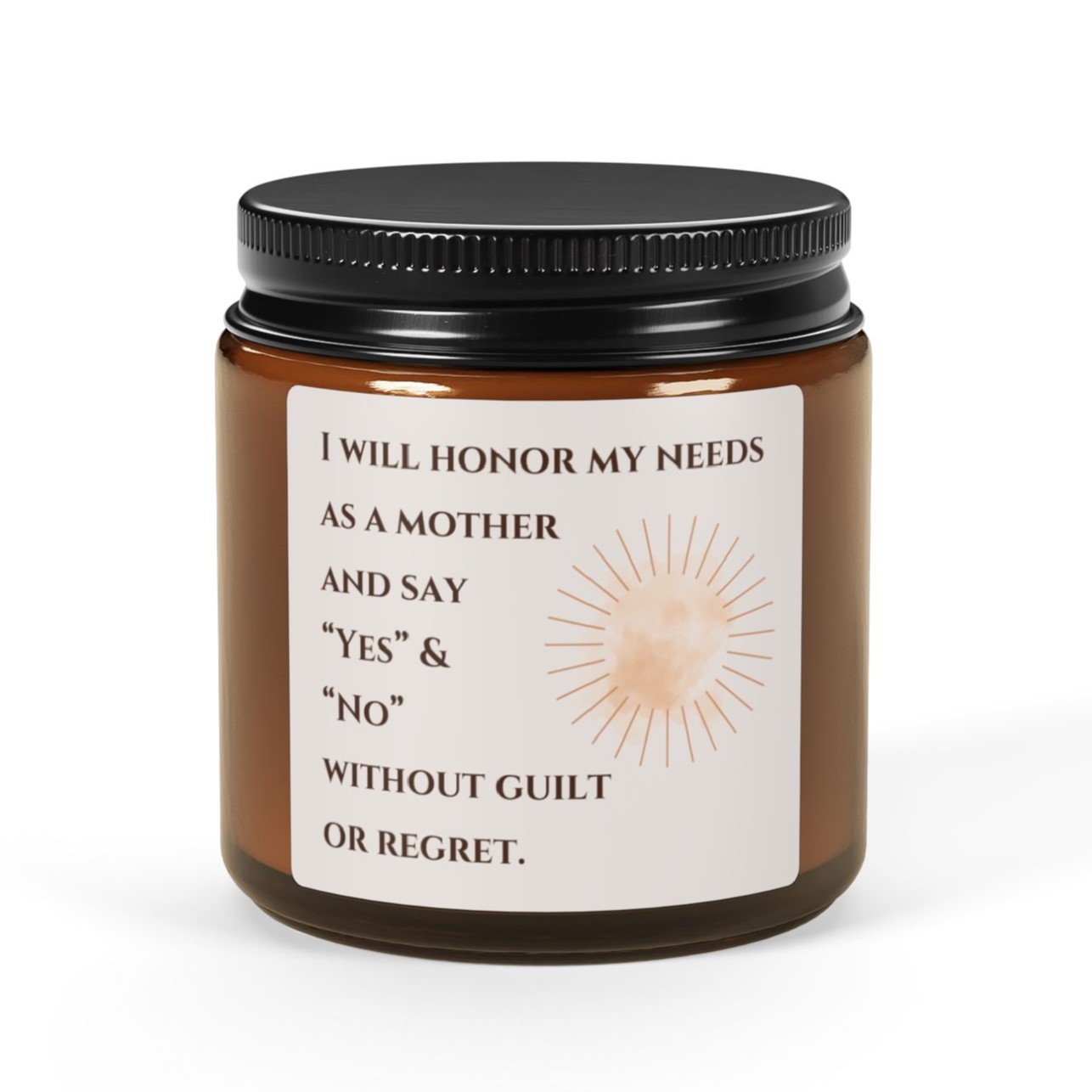 I Will Honor My Needs Affirmation Candle product thumbnail image I Will Honor My Needs Affirmation Candle product thumbnail image