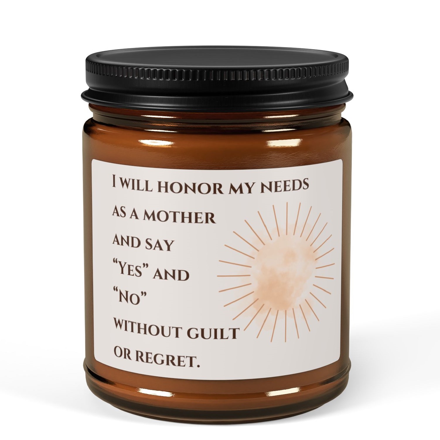 I Will Honor My Needs Affirmation Candle product thumbnail image I Will Honor My Needs Affirmation Candle product thumbnail image
