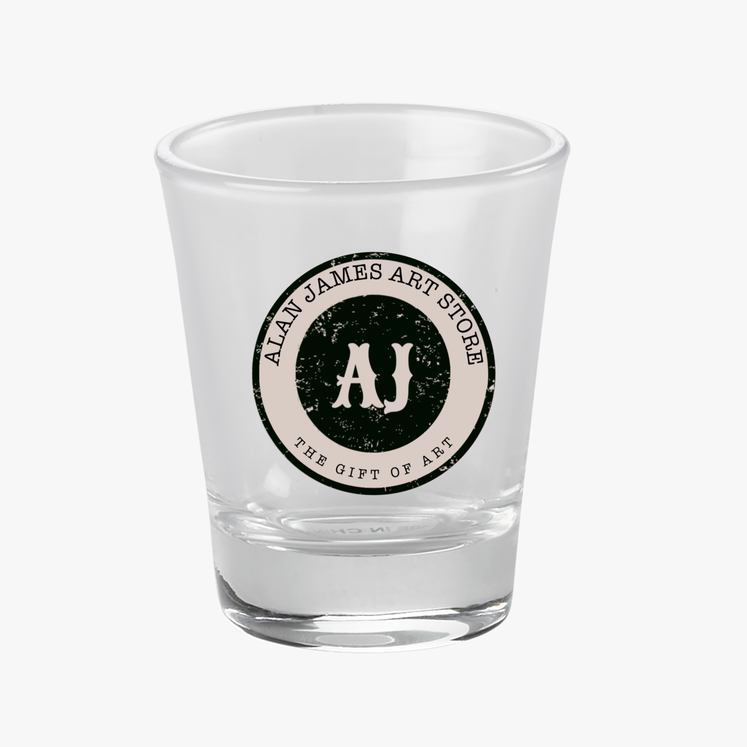 AJ Logo Shot Glass - Personalized Party Toasting Glasses for Celebrations AJ Logo Shot Glass - Personalized Party Toasting Glasses for Celebrations