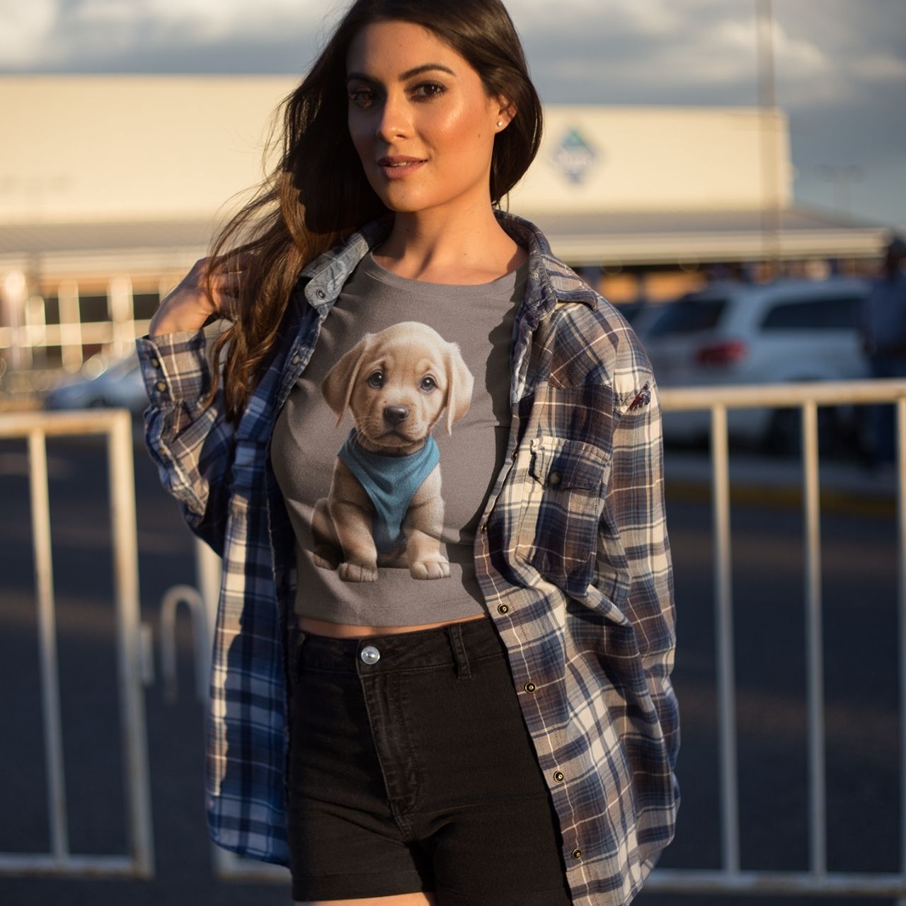 T-Shirt for men and women "Puppy Shirt", summer clothes casual regular fit, top clothes for daily wear. short sleeve tee. product thumbnail image