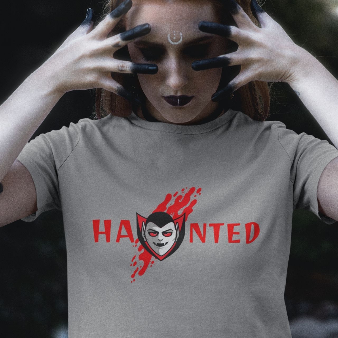  "Haunted" Halloween T-Shirt – Spooky Style for the Season! product thumbnail image