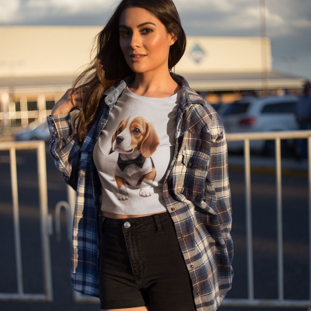 T-Shirt for men and women 'Puppy', summer clothes casual regular fit, top clothes for daily wear. short sleeve tee. product thumbnail image