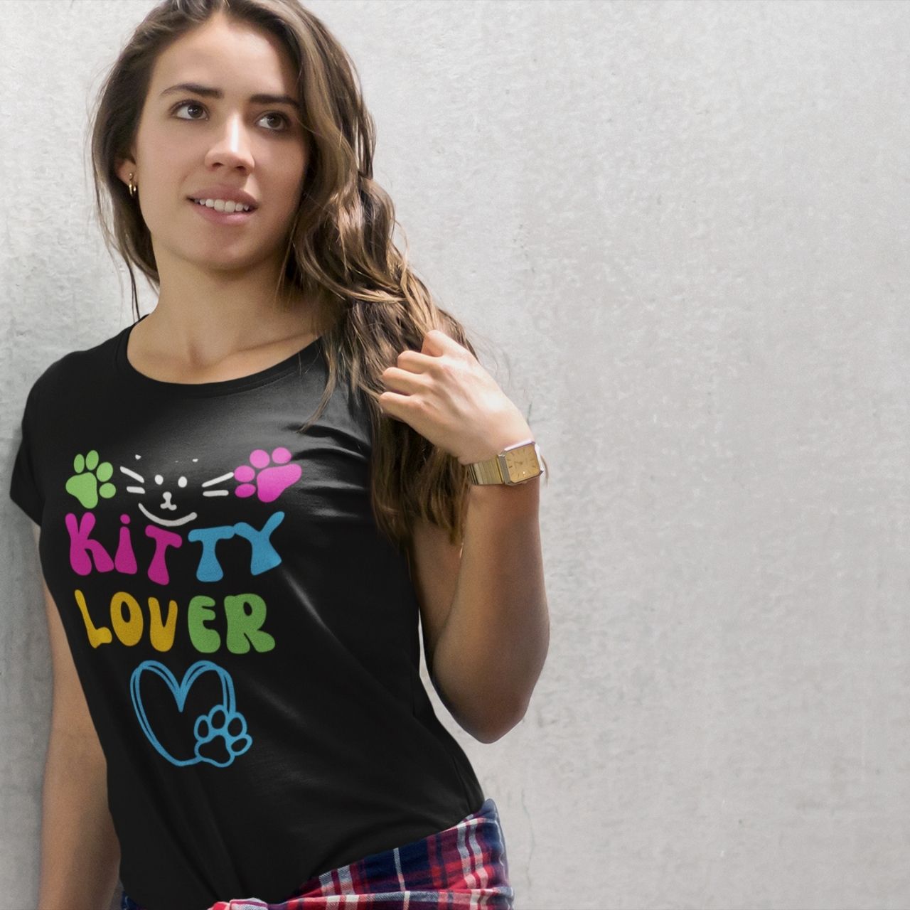 T-Shirt for men and women "Kitty lover Shirt", summer clothes casual regular fit, top clothes for daily wear. short sleeve tee. product thumbnail image