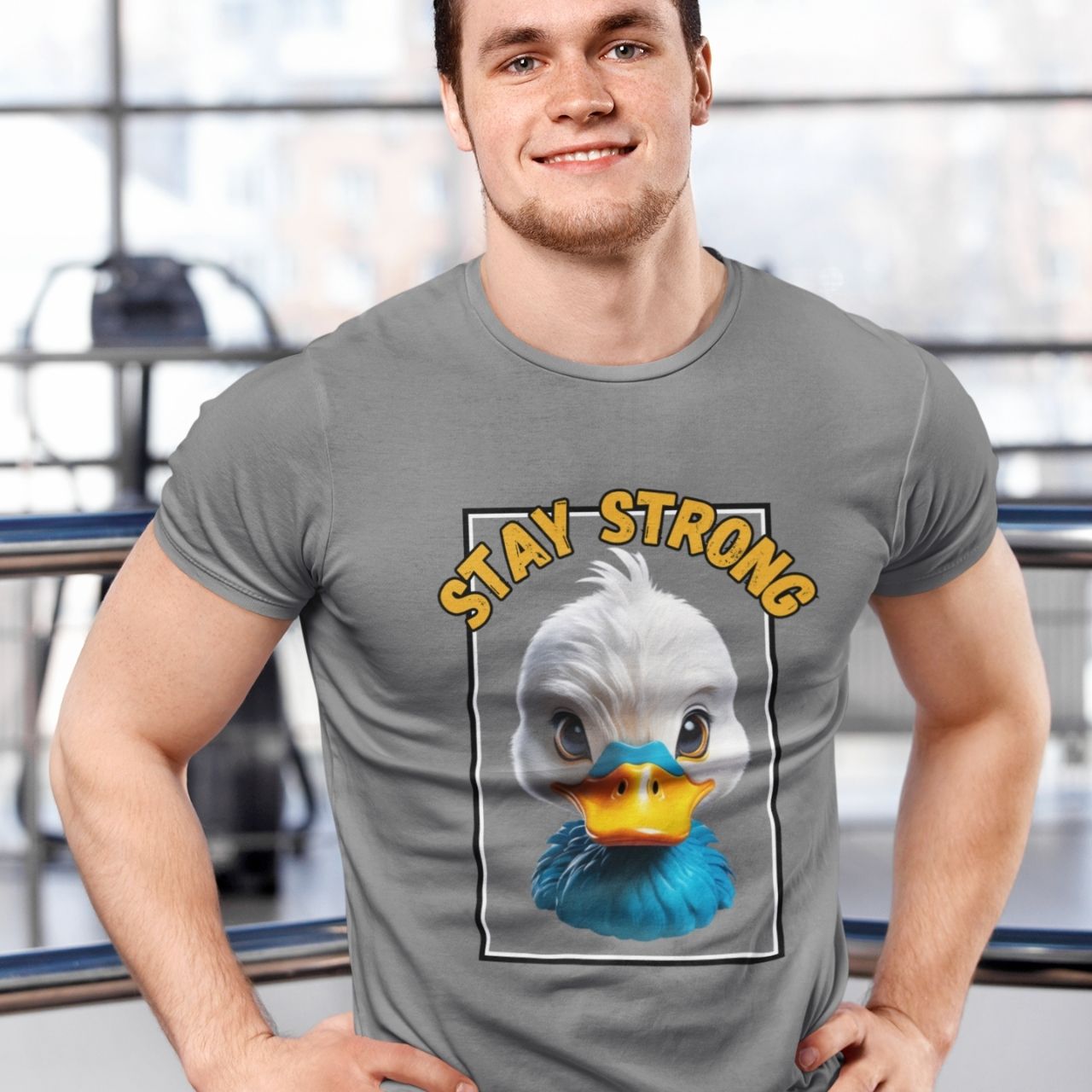 T-Shirt for men and women "Stay Strong Shirt", summer clothes casual regular fit, top clothes for daily wear. short sleeve tee. product thumbnail image