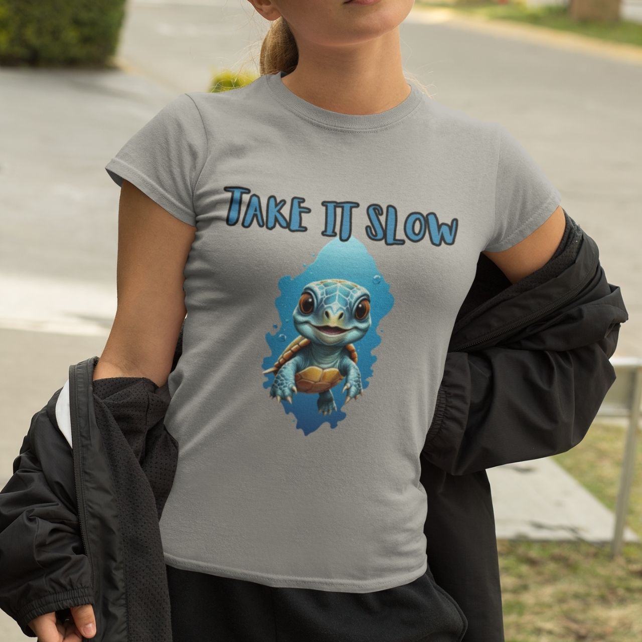 T-Shirt for men and women "Take it Slow Shirt", summer clothes casual regular fit, top clothes for daily wear. short sleeve tee. product thumbnail image