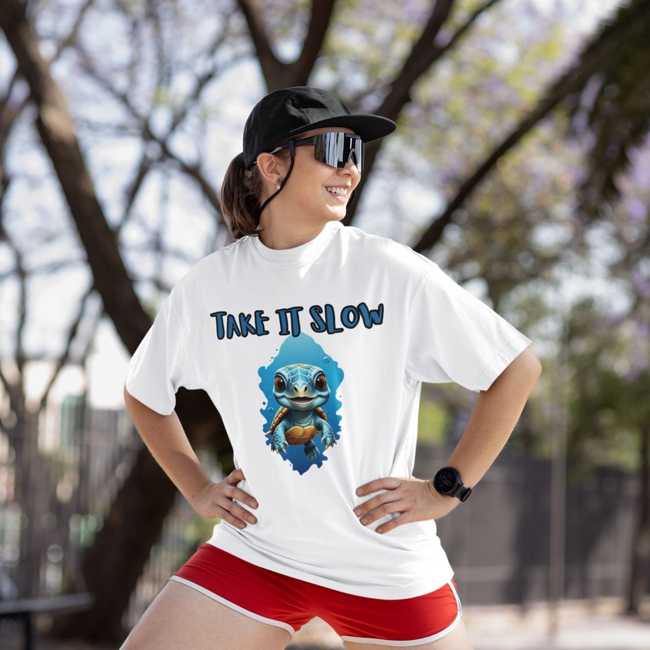 T-Shirt for men and women "Take it Slow Shirt", summer clothes casual regular fit, top clothes for daily wear. short sleeve tee. product thumbnail image