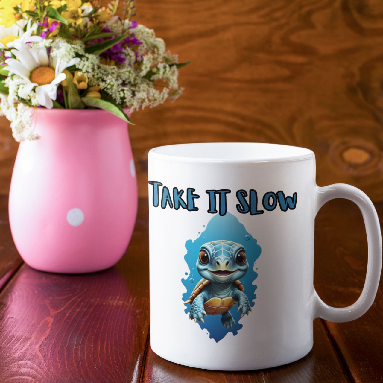 Mug 11oz "Take it Slow", coffee mug, ice cold mug, great for work and personal time mug, Mug 11oz "Take it Slow", coffee mug, ice cold mug, great for work and personal time mug,