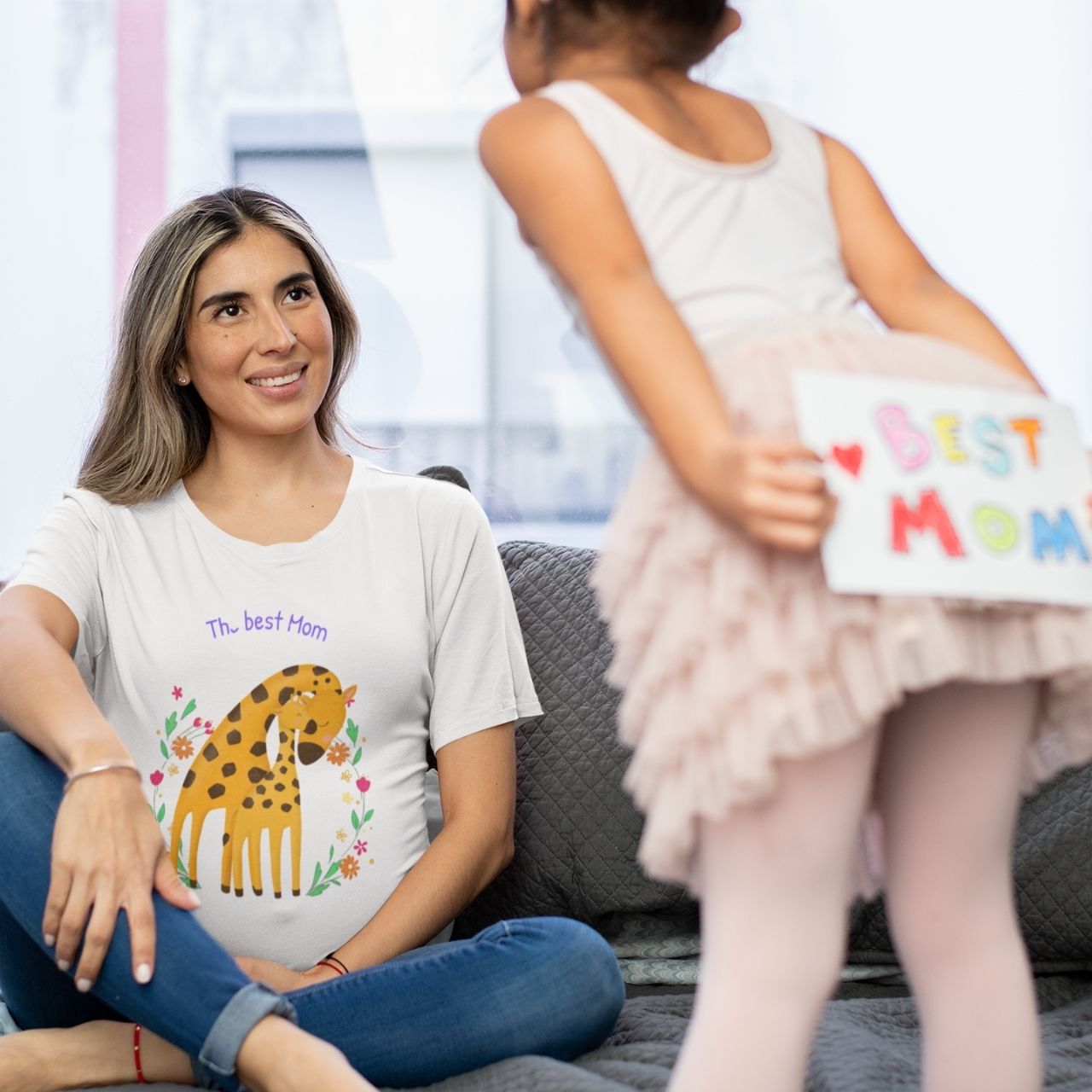Softstyle T-Shirt "The best mom" casual tee, all season casual tshirt for men and women. product thumbnail image