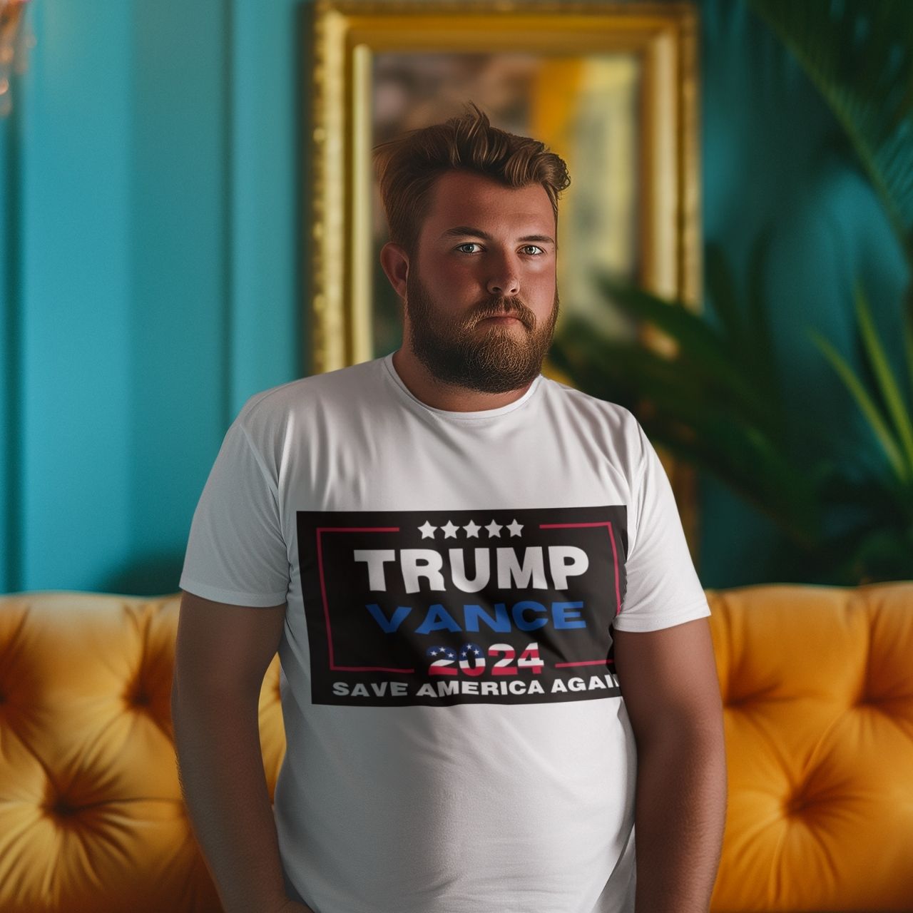 casual t-shirt "Trump and Vance 2024" tee casual for all year, all seasons, shirt for men and women. product thumbnail image