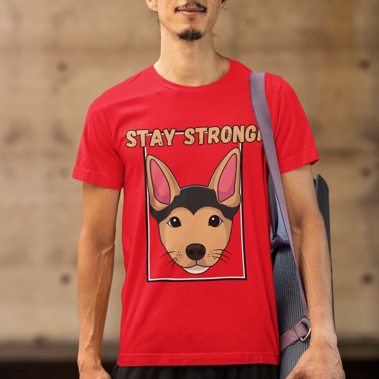 T-Shirt for men and women 'Stay Strong', summer clothes casual regular fit, top clothes for daily wear. short sleeve tee. product thumbnail image