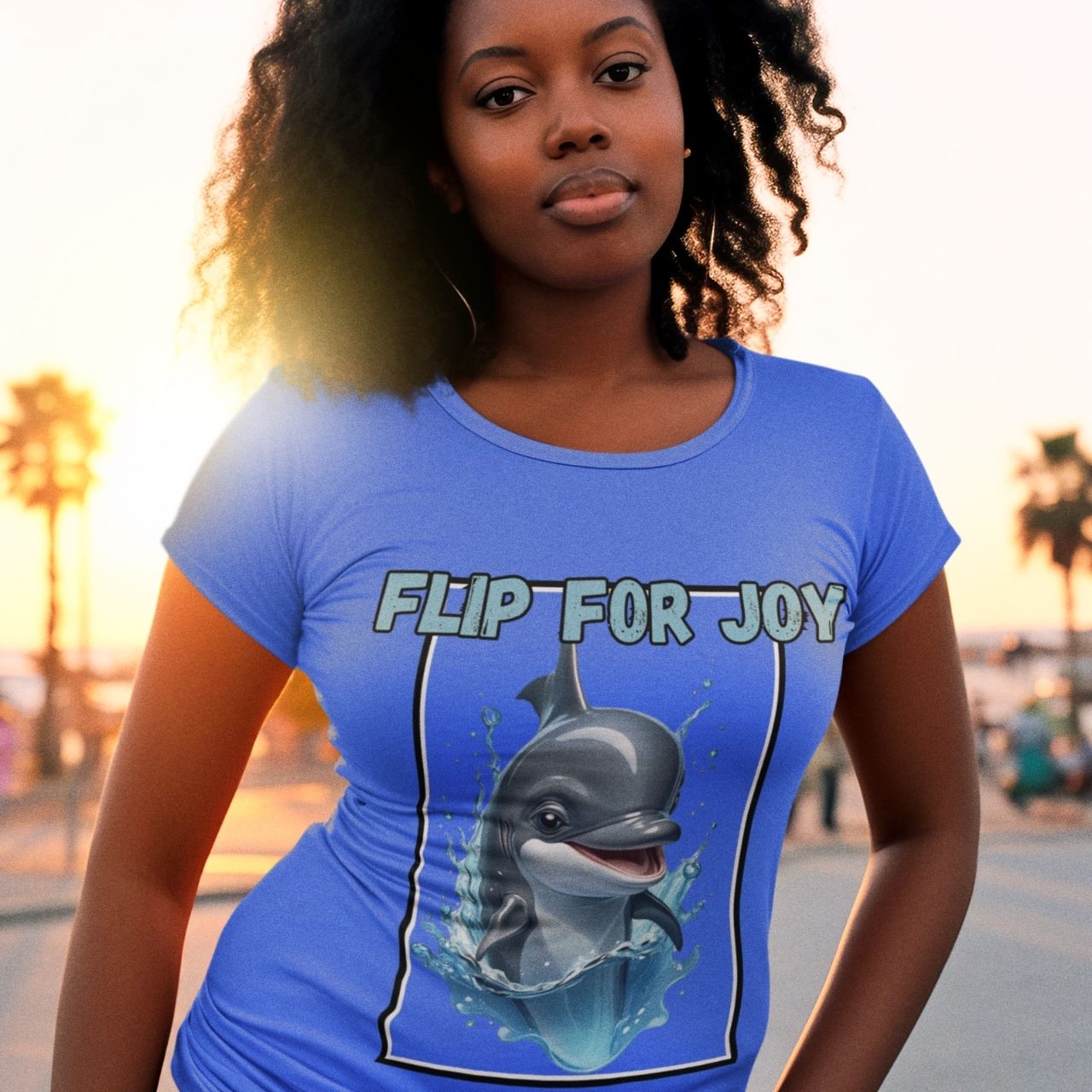 T-Shirt for men and women 'Flip for joy shirt', summer clothes casual regular fit, top clothes for daily wear. short sleeve tee. product thumbnail image