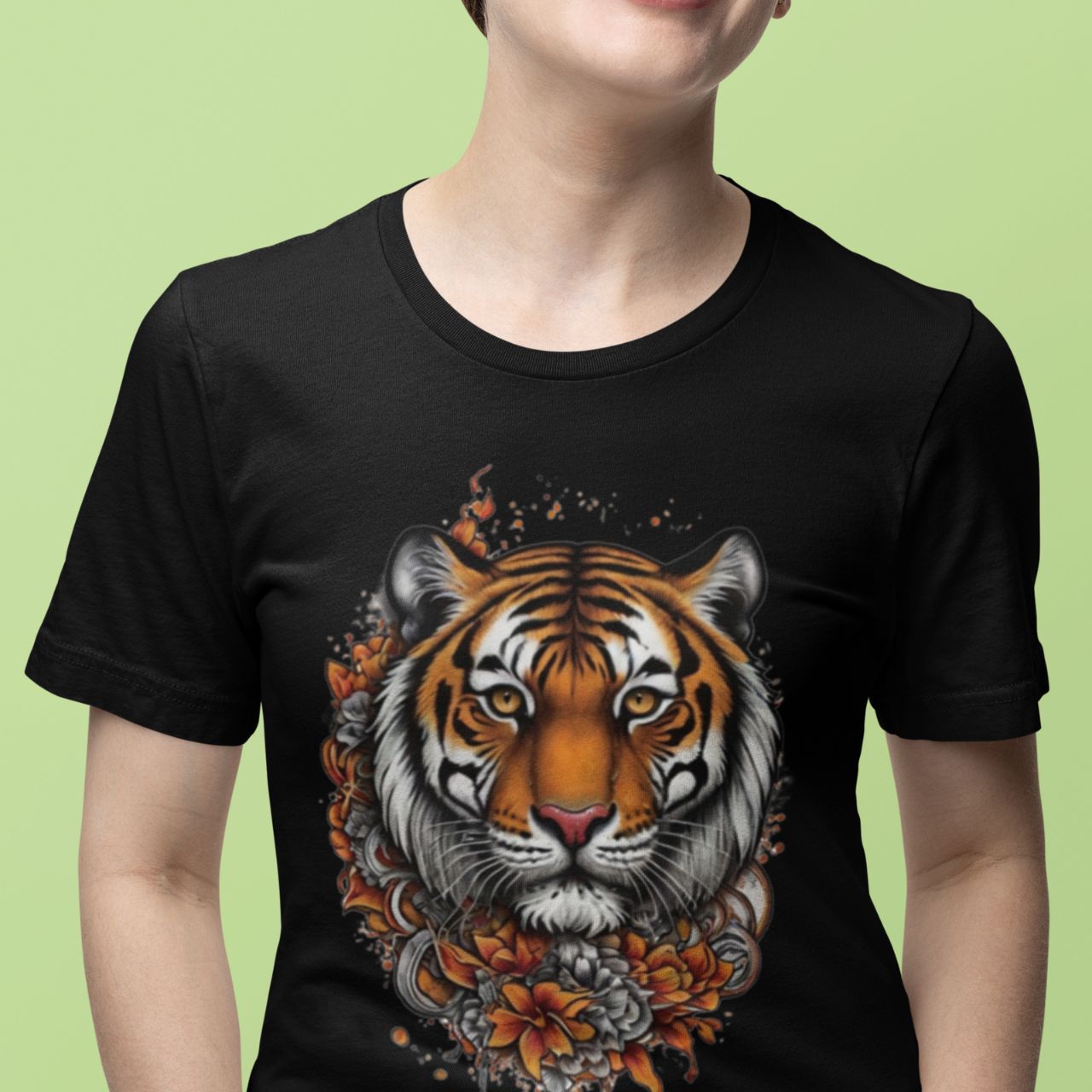 T-Shirt for men and women "Tiger Shirt", summer clothes casual regular fit, top clothes for daily wear. short sleeve tee. product thumbnail image
