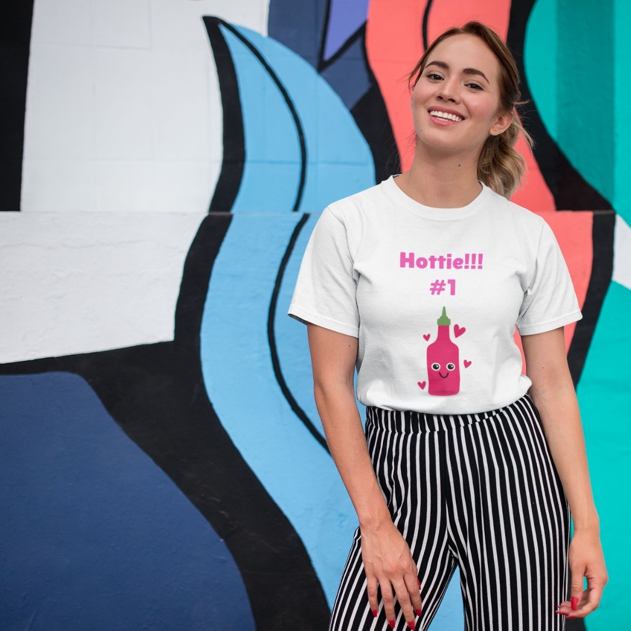 T-Shirt for men and women "Hottie #1 shirt", summer clothes casual regular fit, top clothes for daily wear. short sleeve tee. product thumbnail image